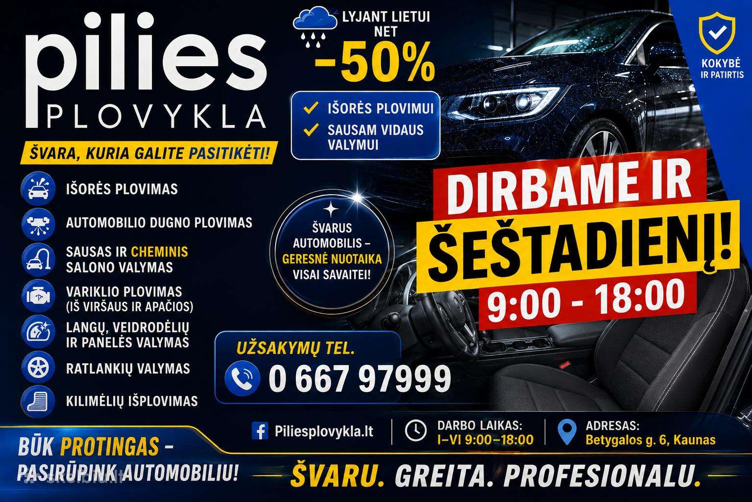 Variklių plovimas Automobilių Plovimas ir Valymas
