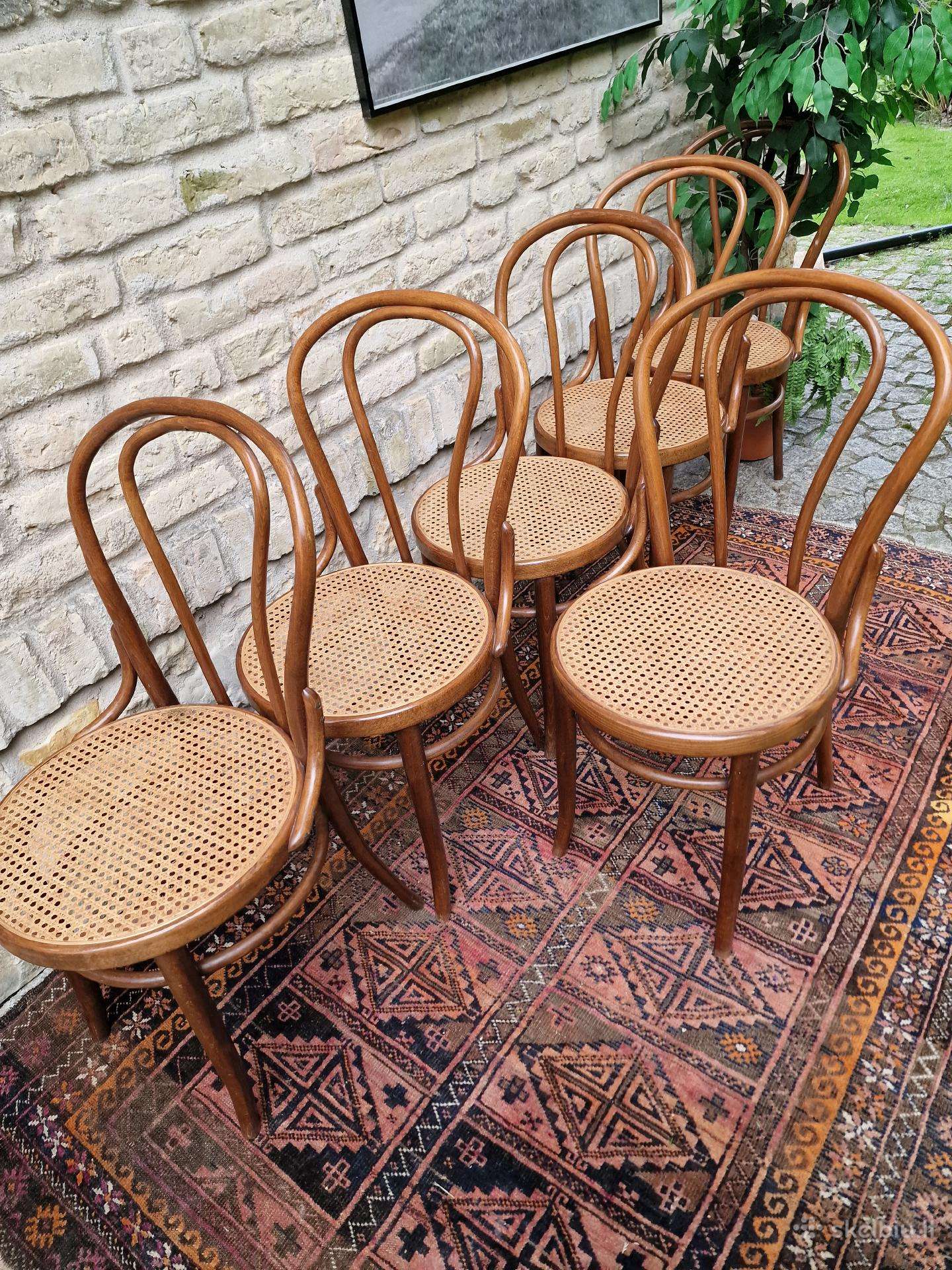 Vintažinės mid century Thonet st.bukmedžio kėdės