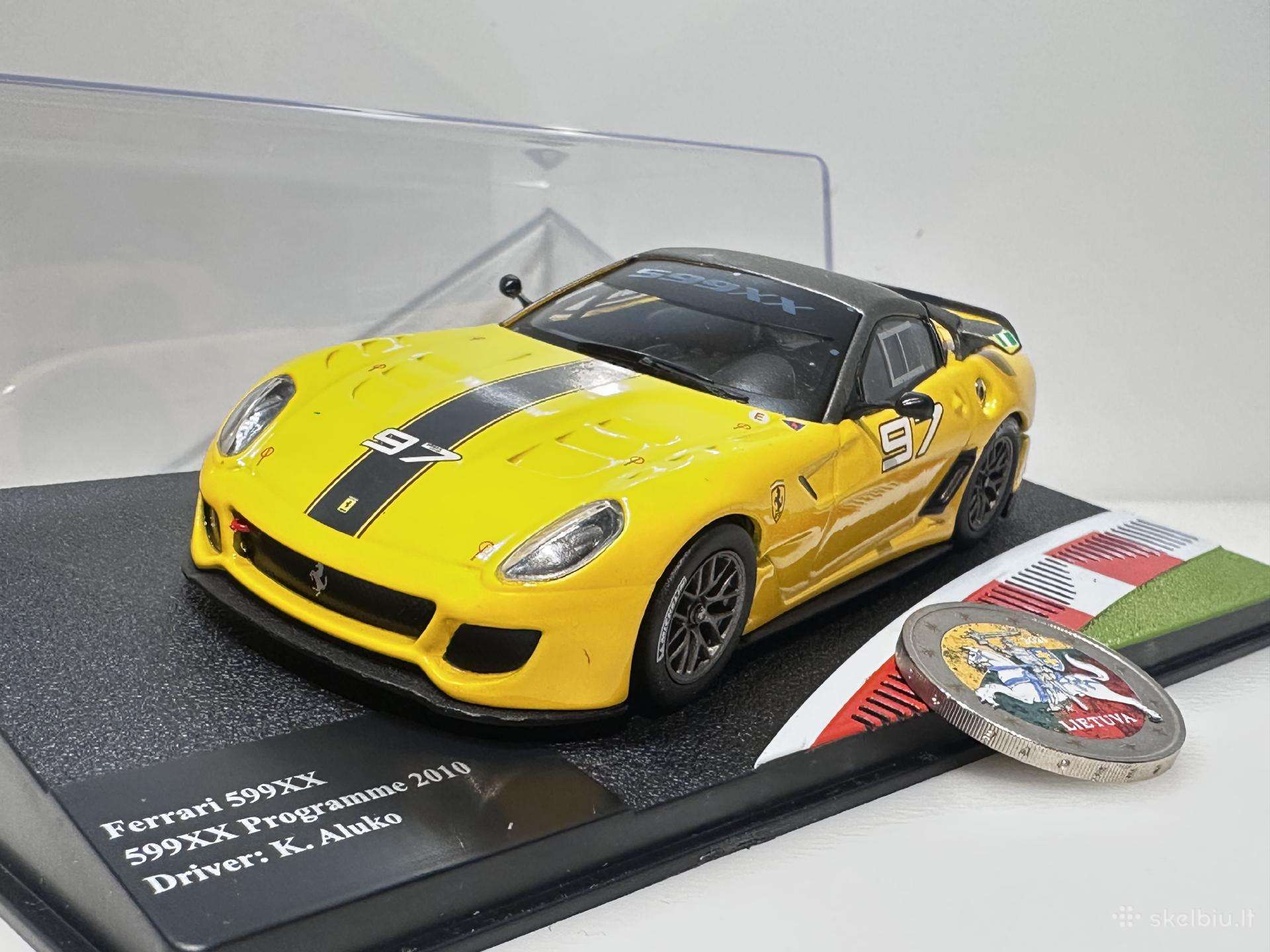 Ferrari 599xx #97 Aluko 2010 geltona 1:43 Ferra