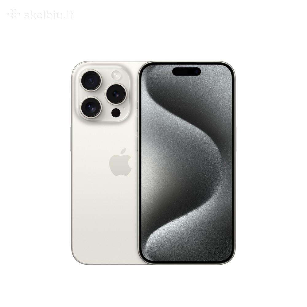 Naudotas Apple iPhone 15 Pro/256gb, White