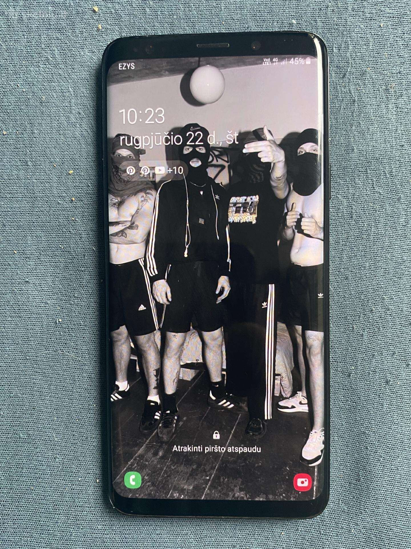 Samsung Galaxy S9+ (S9 Plus) Juodas, 64gb