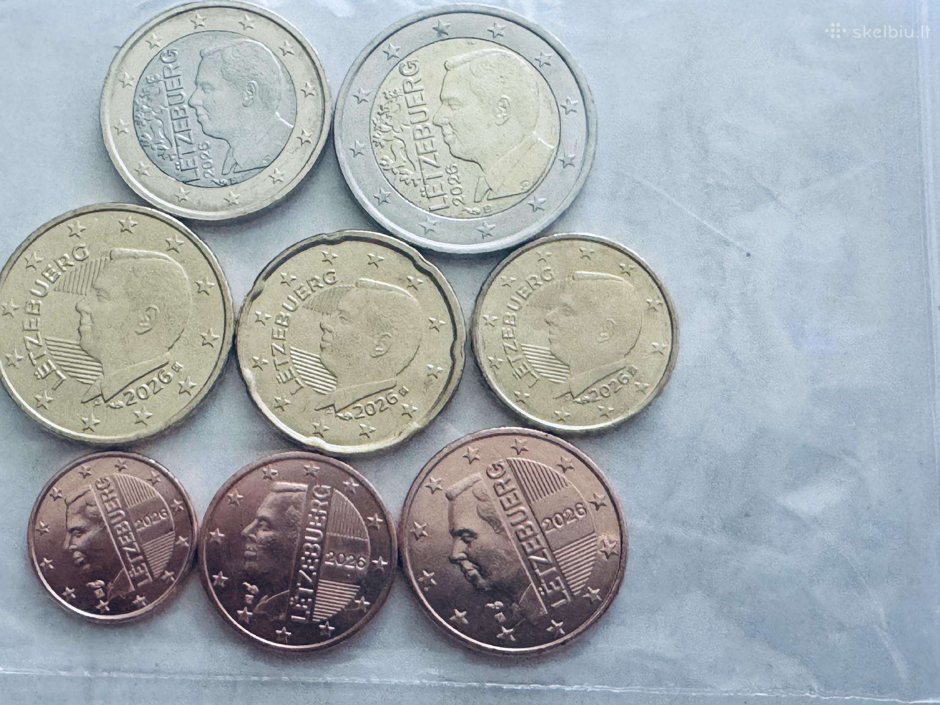 Liuksemburgas 2026m. Euro monetų rinkinys Unc
