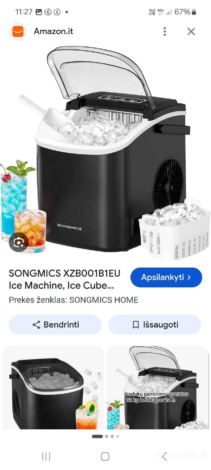 Ledukų gaminimo aparatas