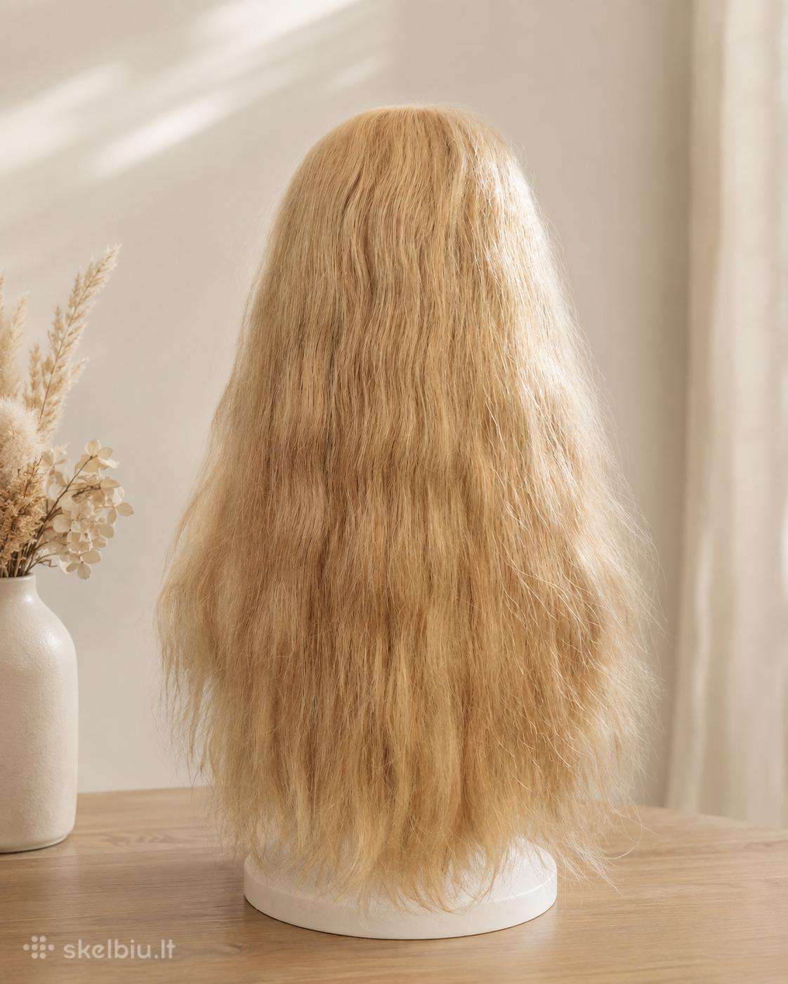 100 % natūralių žmogaus plaukų perukas, 40–50 cm