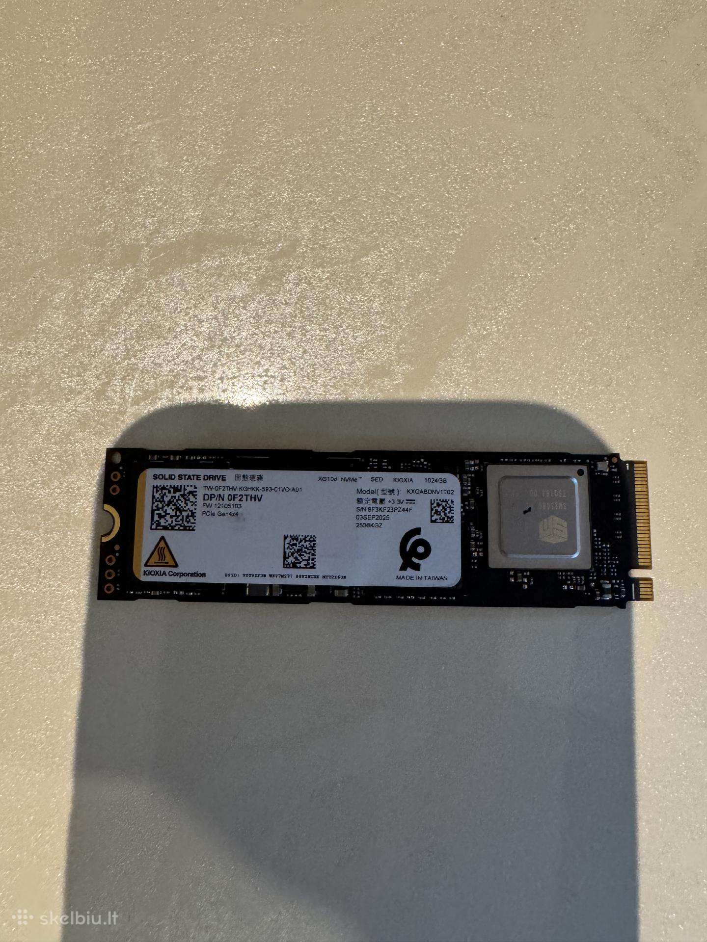 SSD kioxia xg10d 1tb Nvme Pcie Gen 4x4