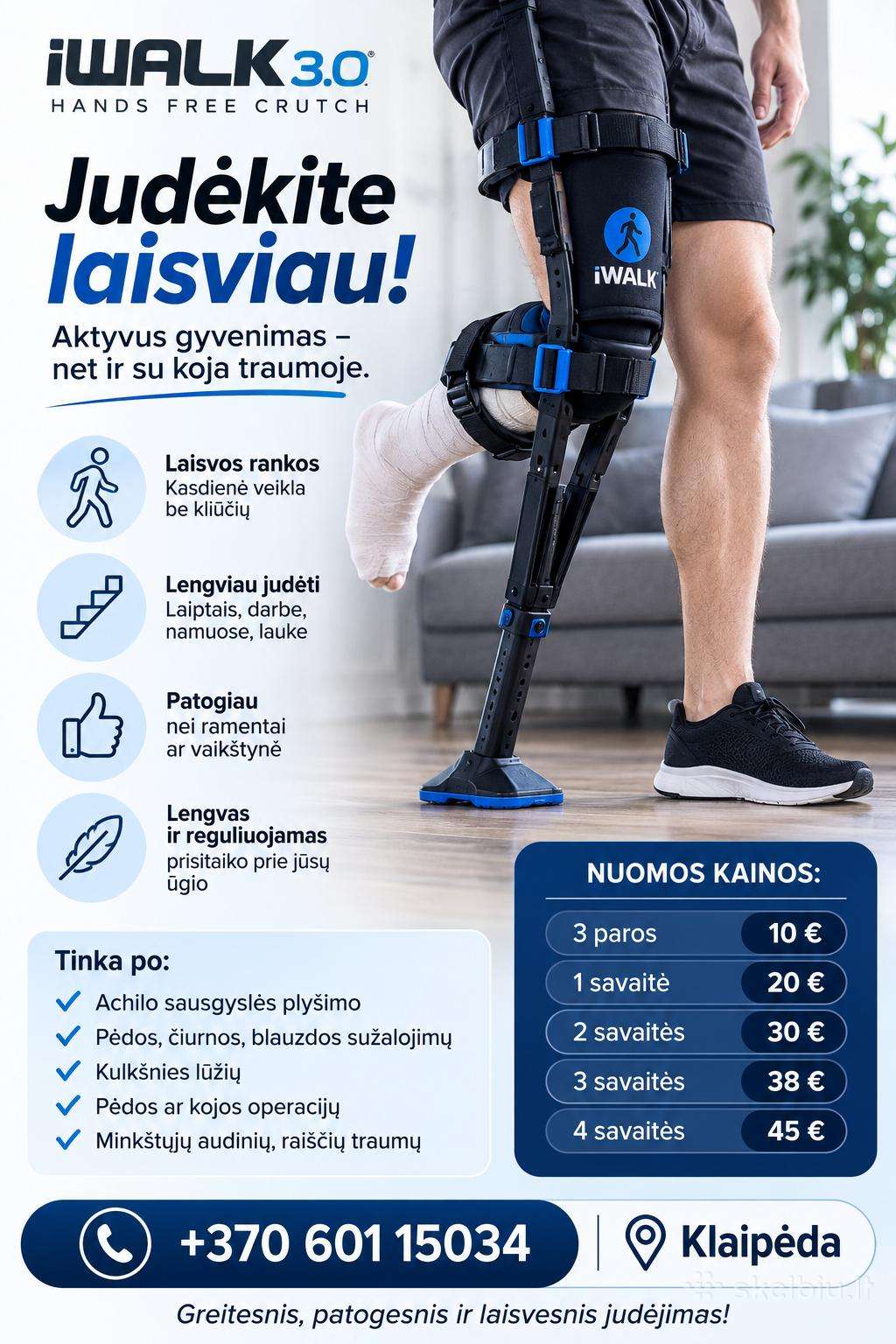 Iwalk 3.0 ramento nuoma