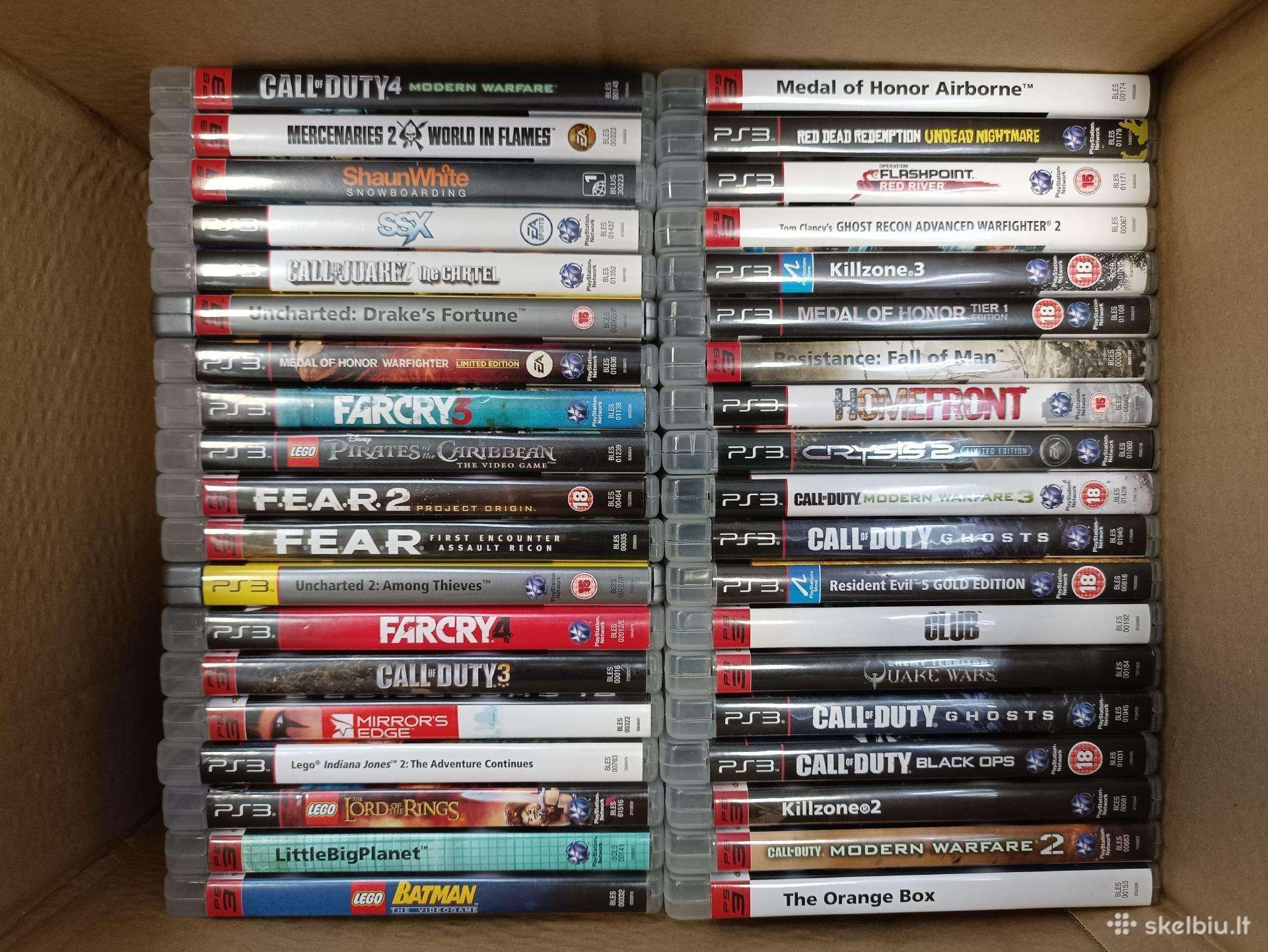 PS3 žaidimai Gta V , Nba Fifa ir kt.