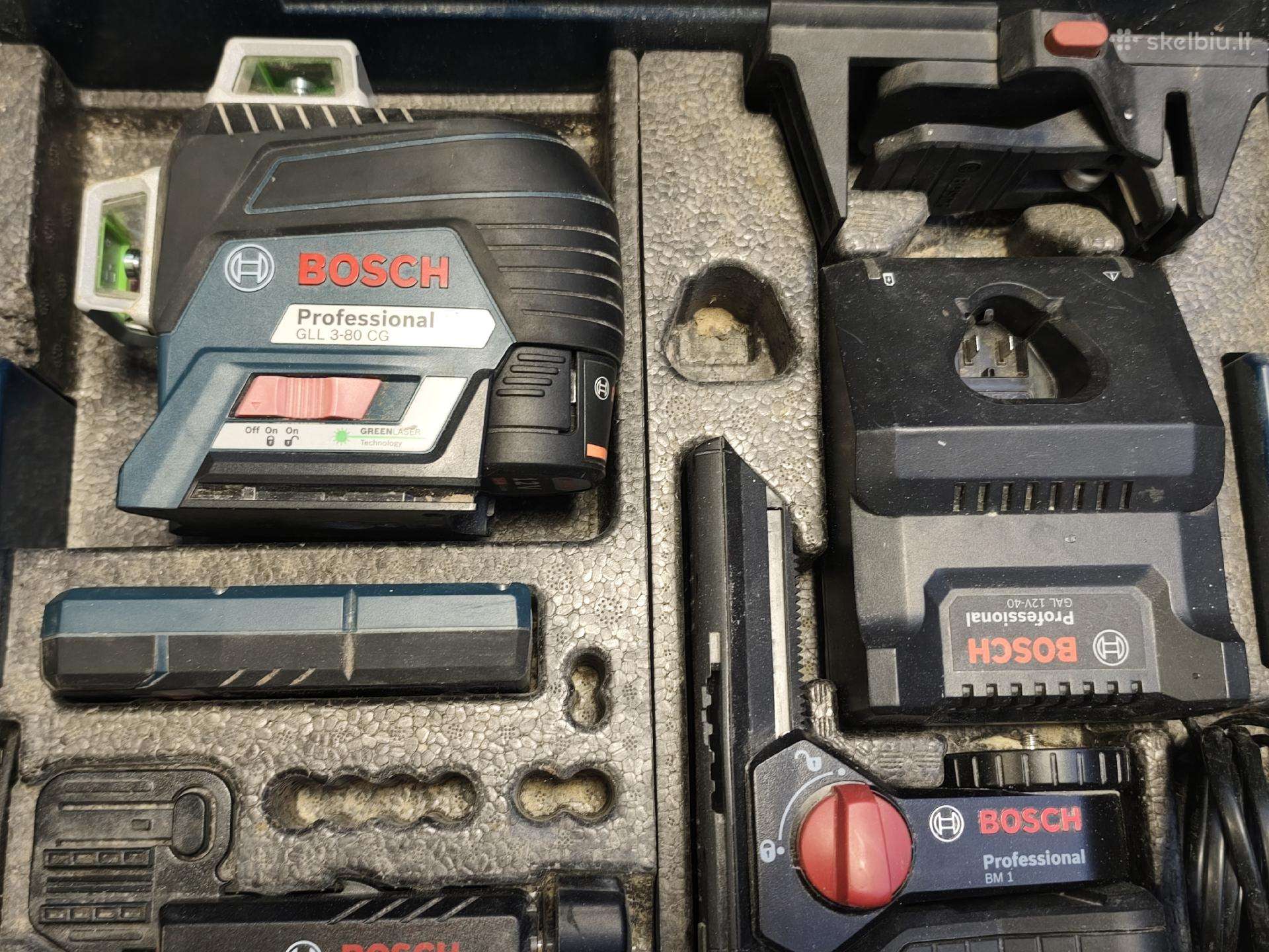 Bosch lazeris gll 3-80 cg žalias