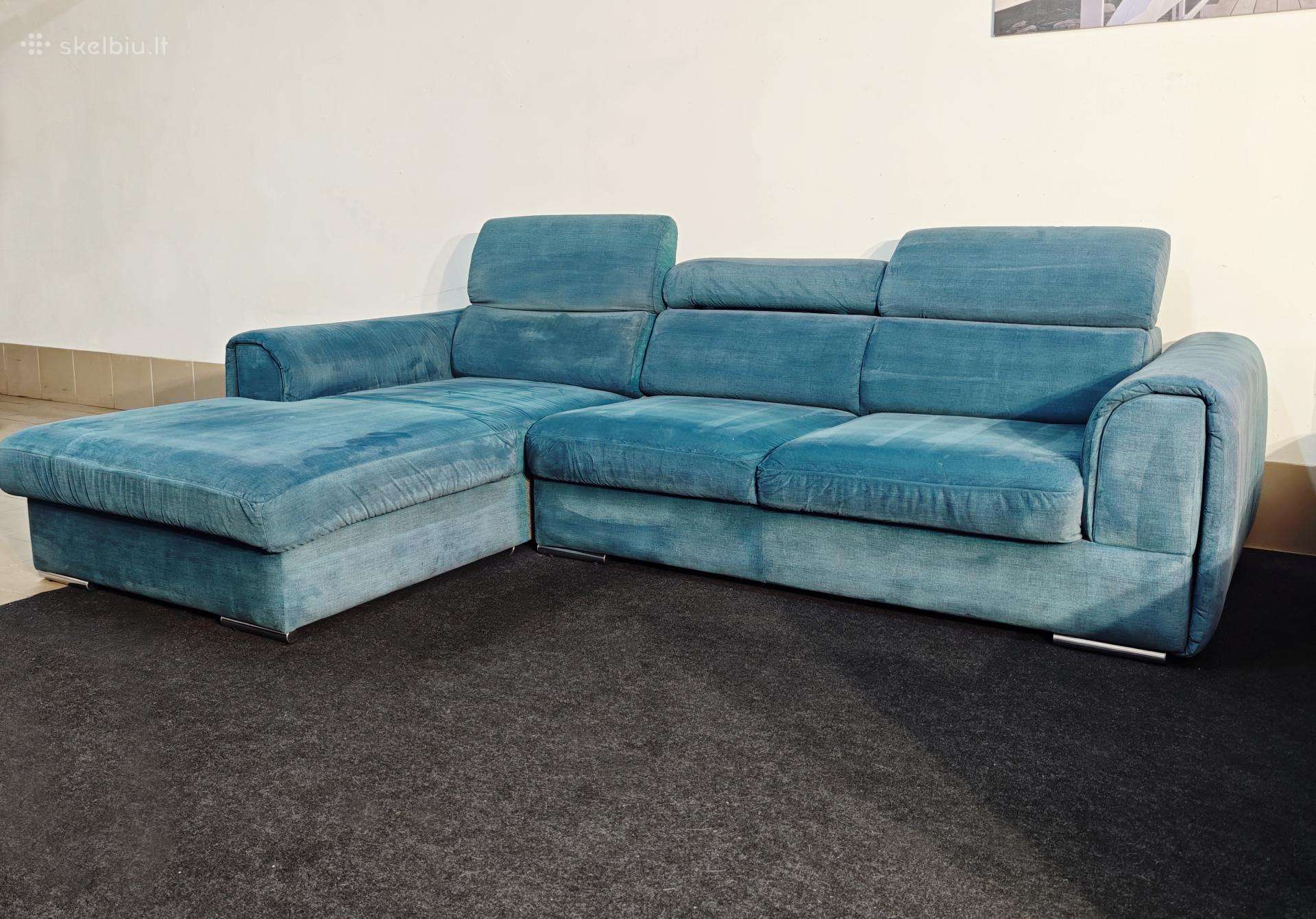Naudotas kairinis kampas sofa