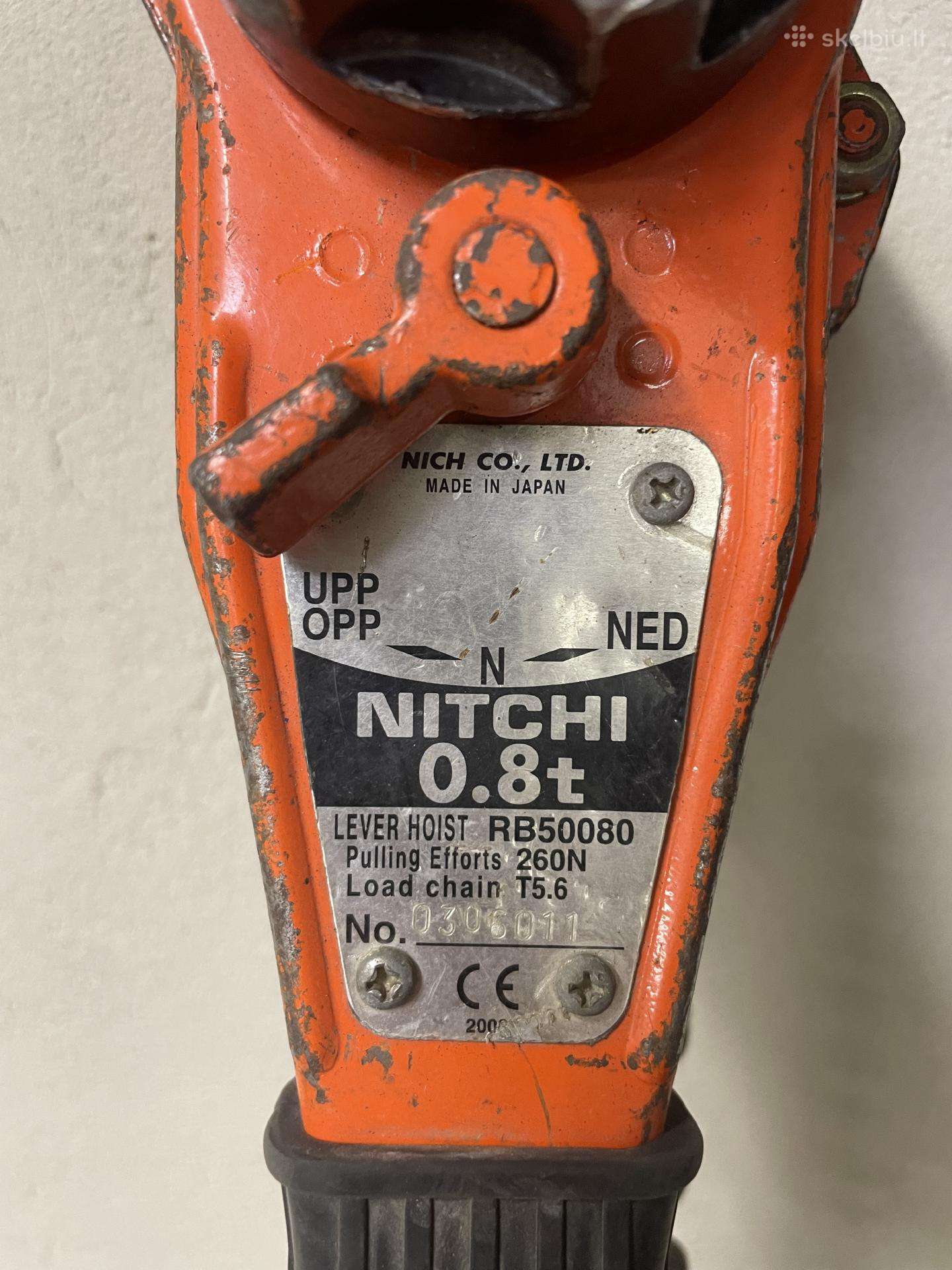 Nitchi 0.8t grandininis keltuvas