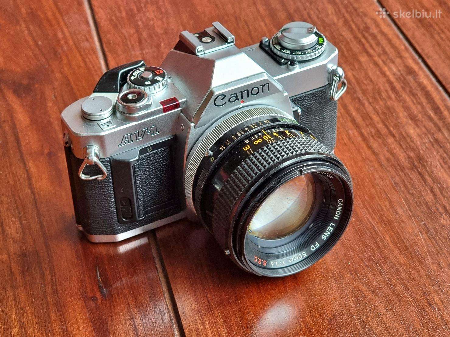 Canon AV-1 su legendiniu Canon Fd 50mm f/1.4 S.s.c