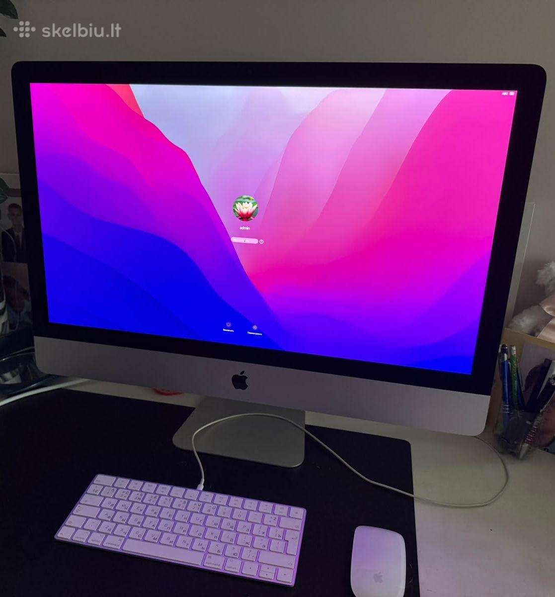 Apple iMac 27" 5k Retina (2020) i5, idealios būklė