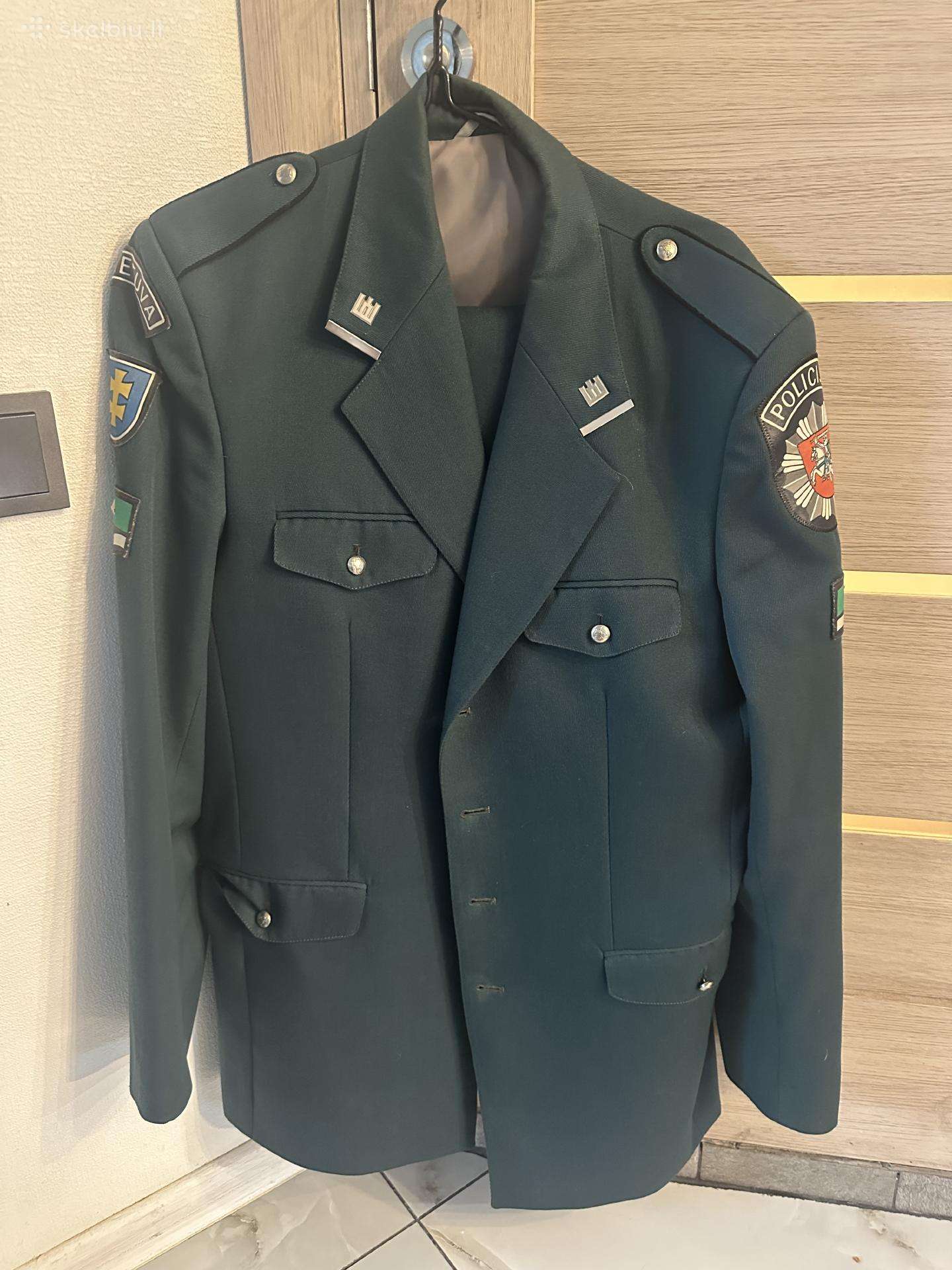 Senoji Lietuvos Policijos Uniforma švarkas+kelnės