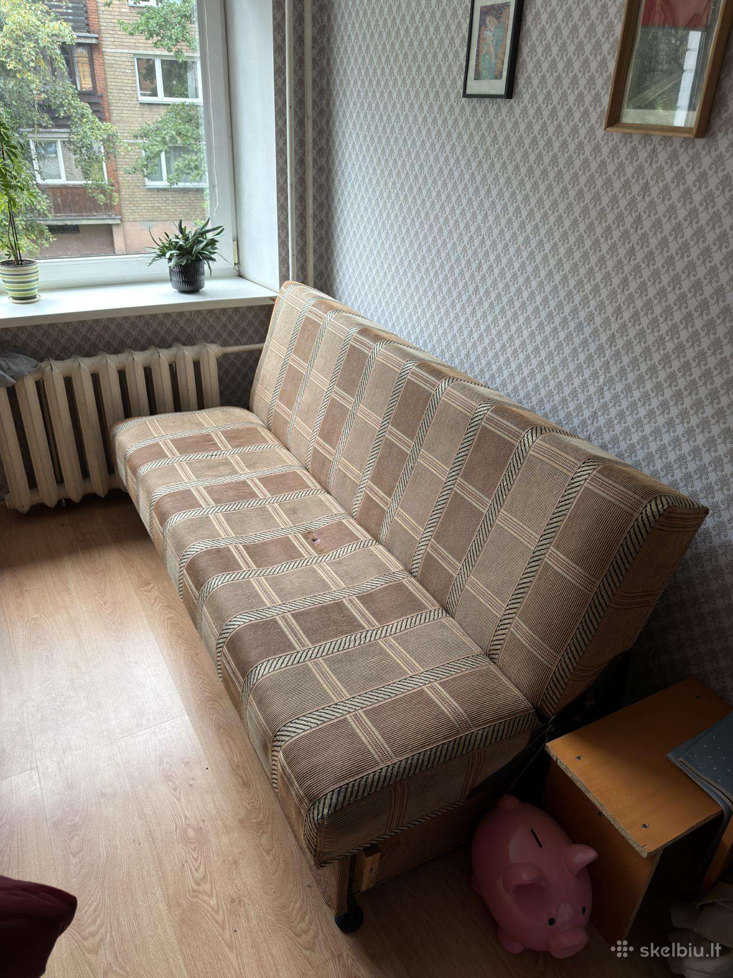 Sofa-lova, naudota, ilgis/plotis 180/110