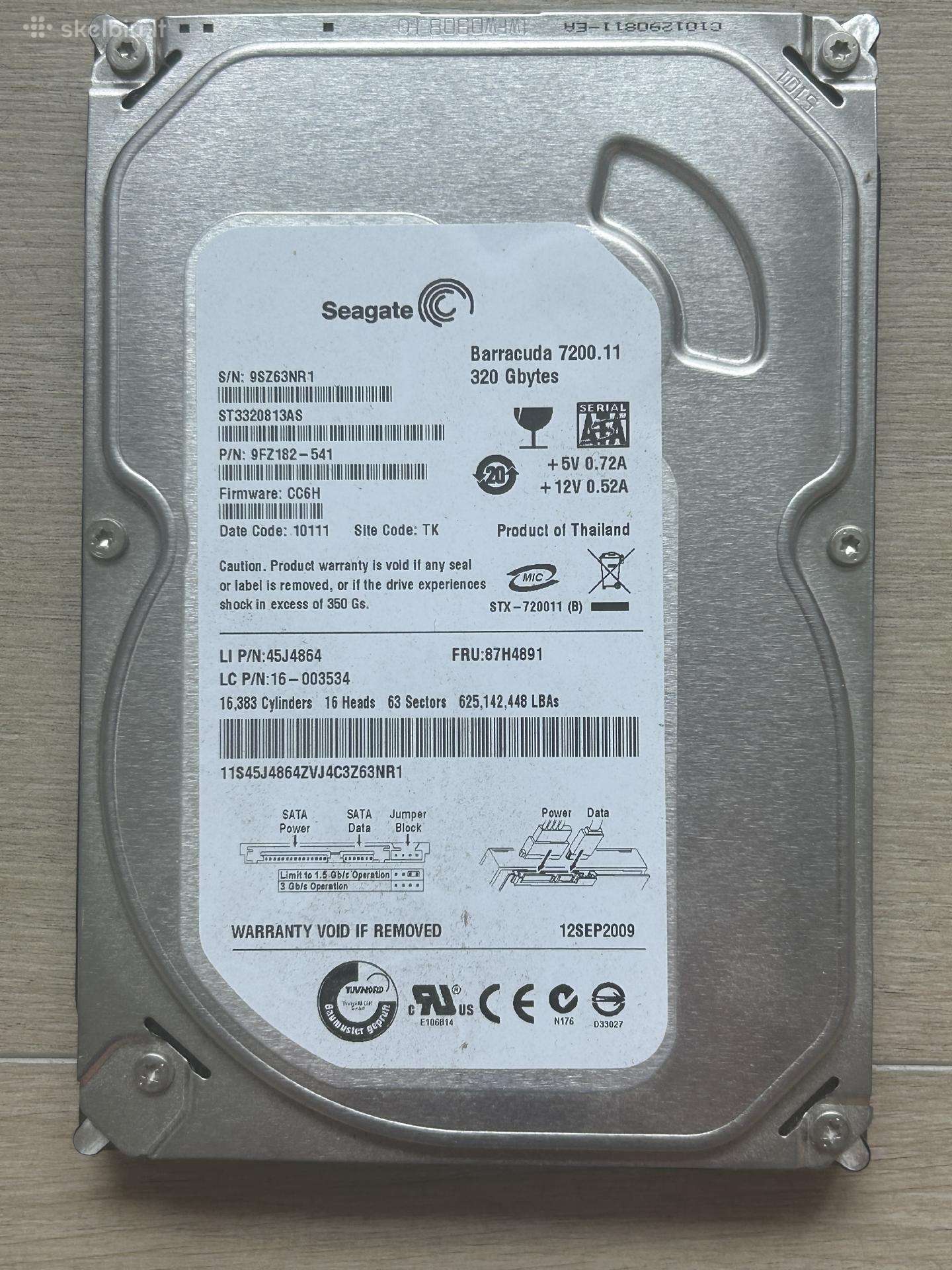 Seagate Barracuda 320gb HDD