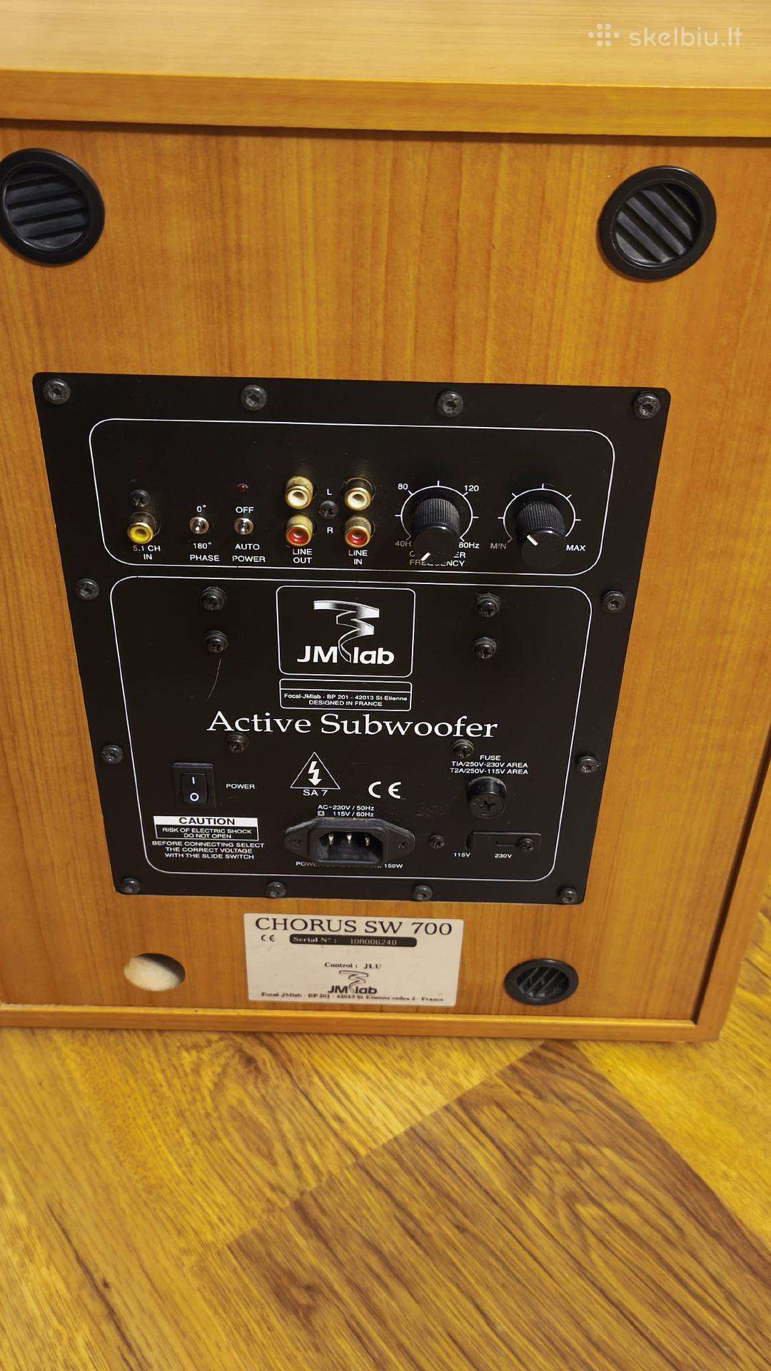 Focal Jm Lab chorus Sw700