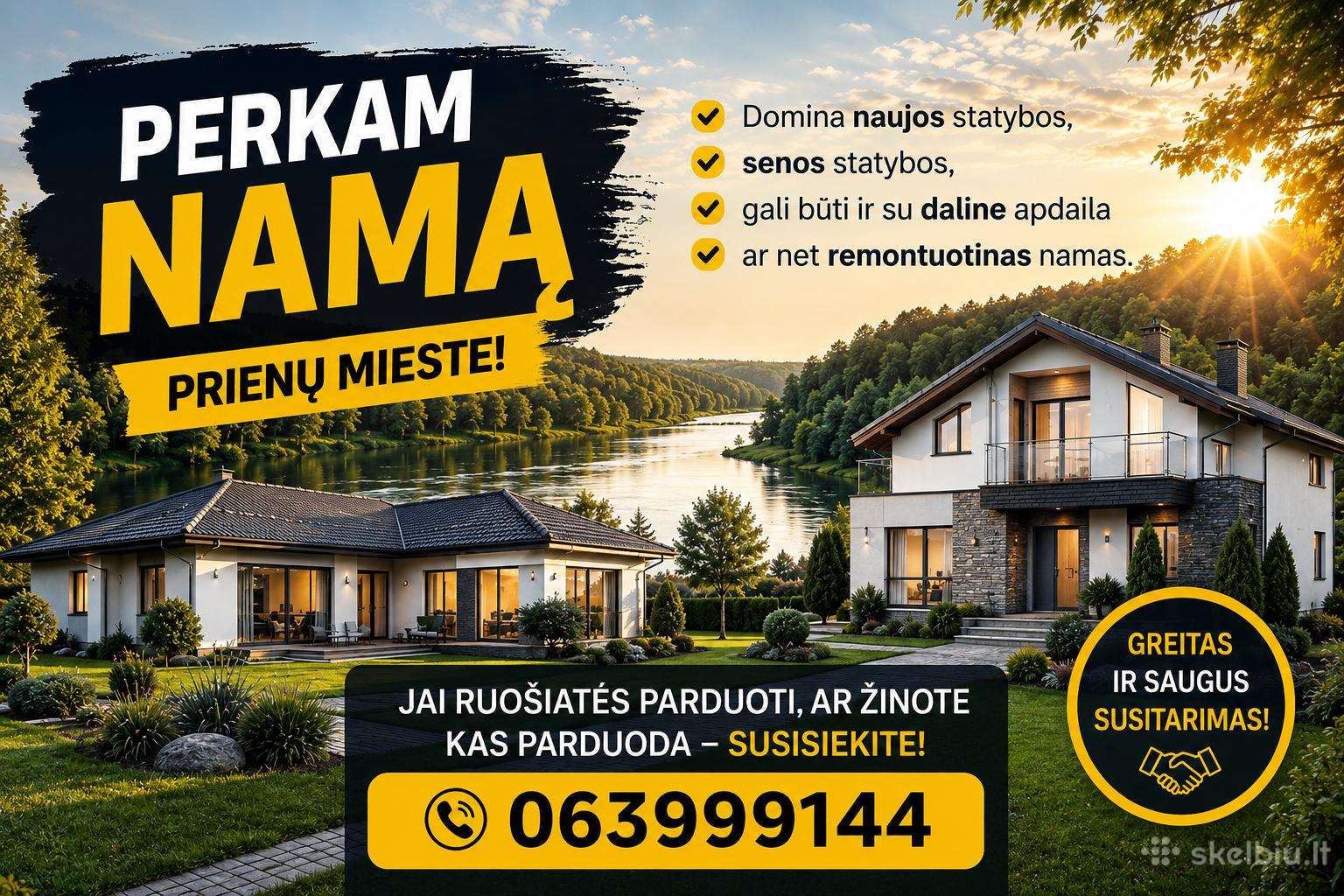 Ieškome namo Prienuose!