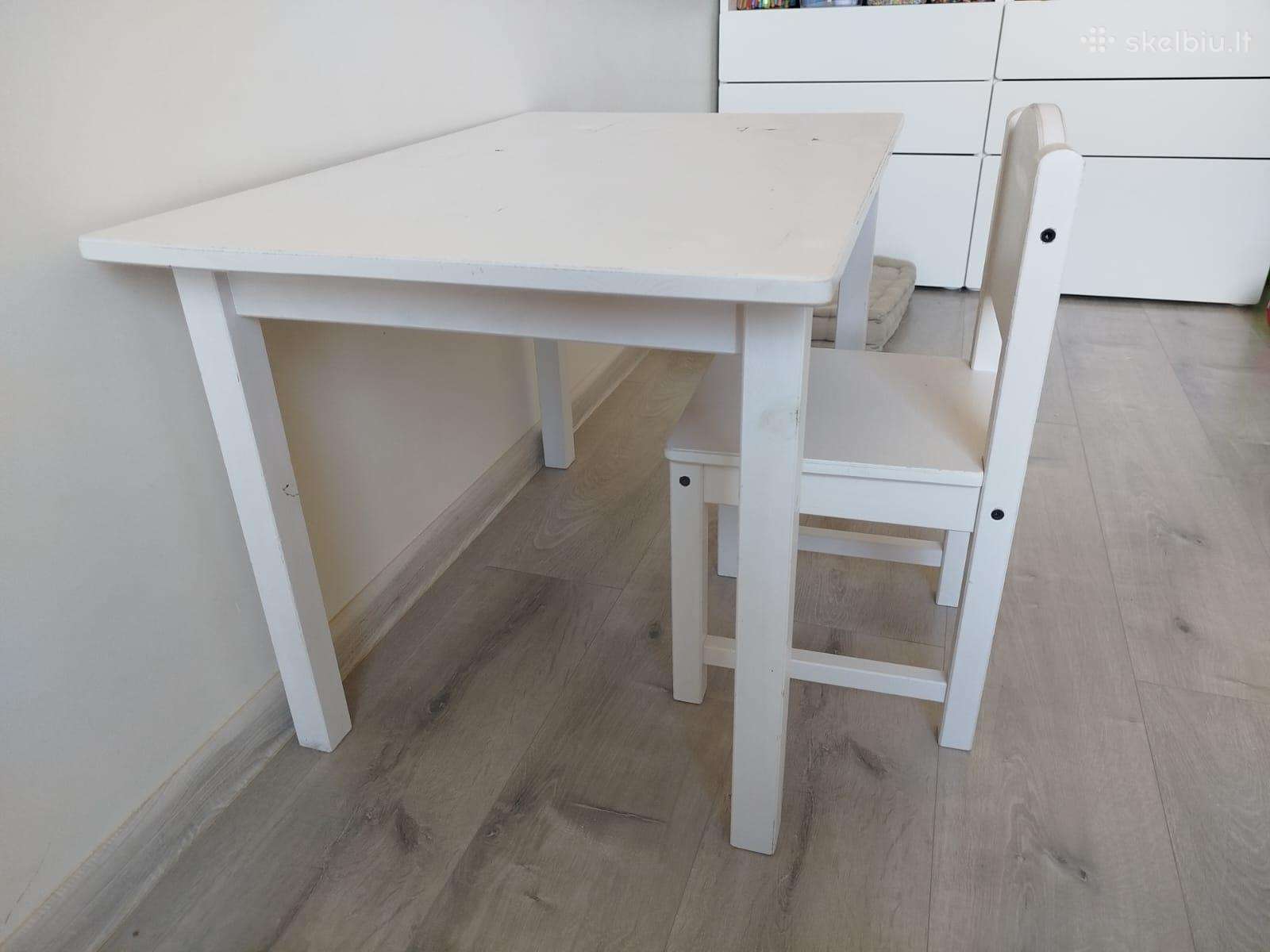 Ikea stalas su kėde