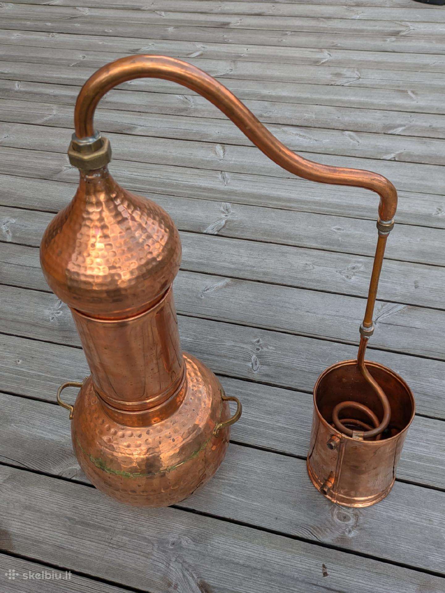 5l varinis alembikas su kolona ir kondensatoriumi