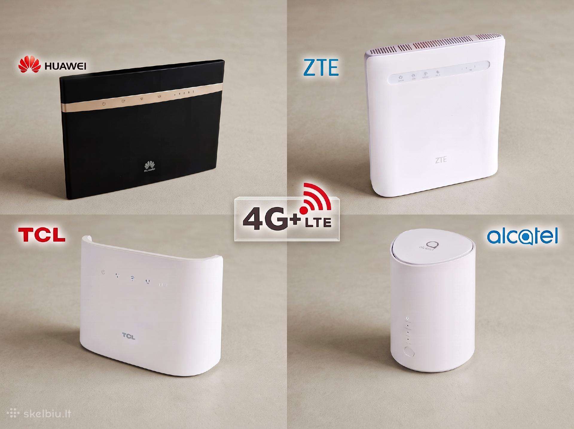 4G modemas maršrutizatorius Huawei Zte Tcl Alcatel