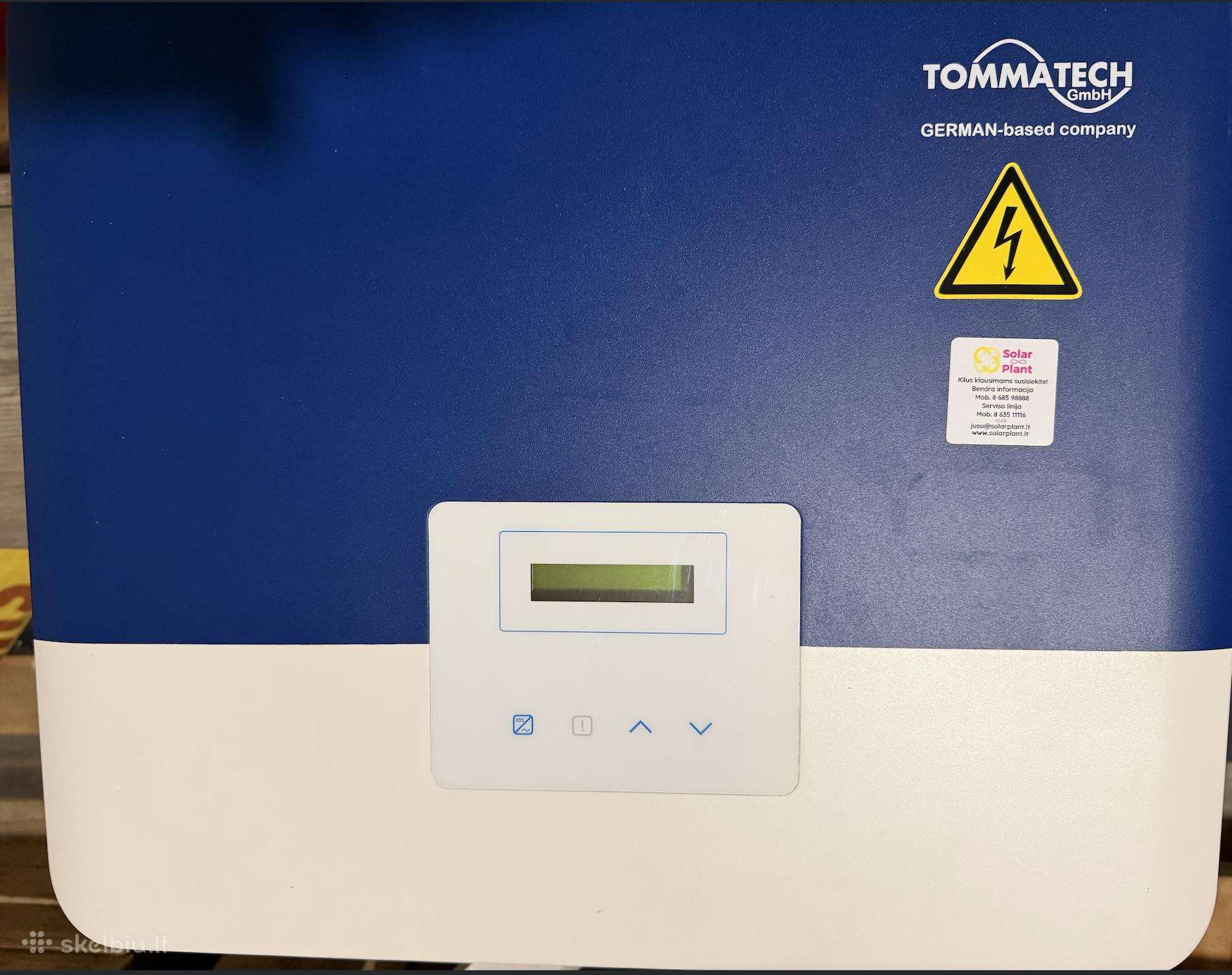 Tommatech inverteris 10 kw Saulės elektrinei