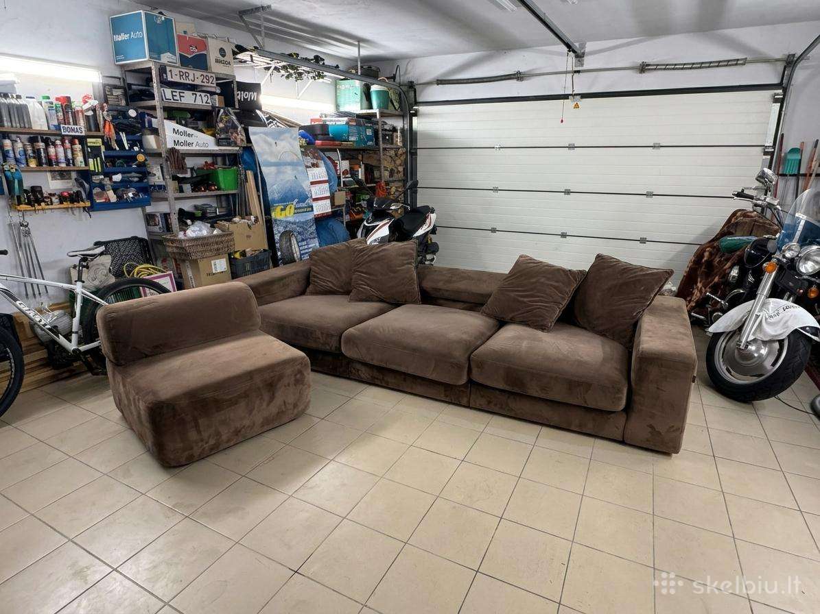 Parduodama geros būklės sofa Bravo su foteliu