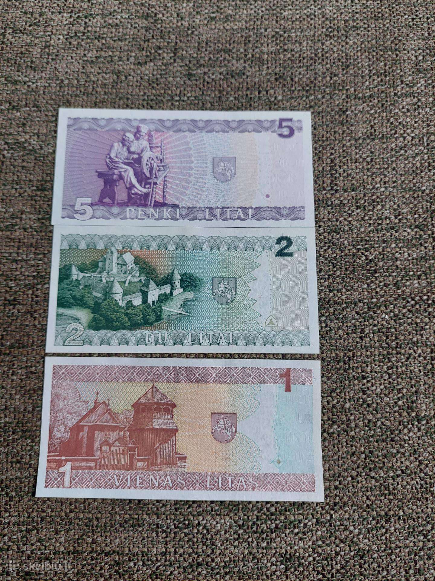 1,2 ir 5 Litai