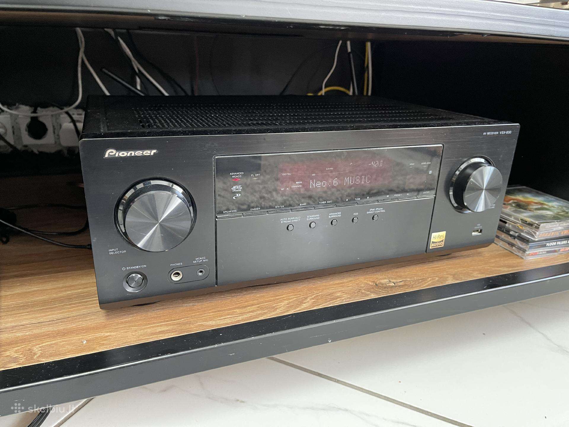 Pioneer Vsx 830 stiprintuvas resyveris. Airplay