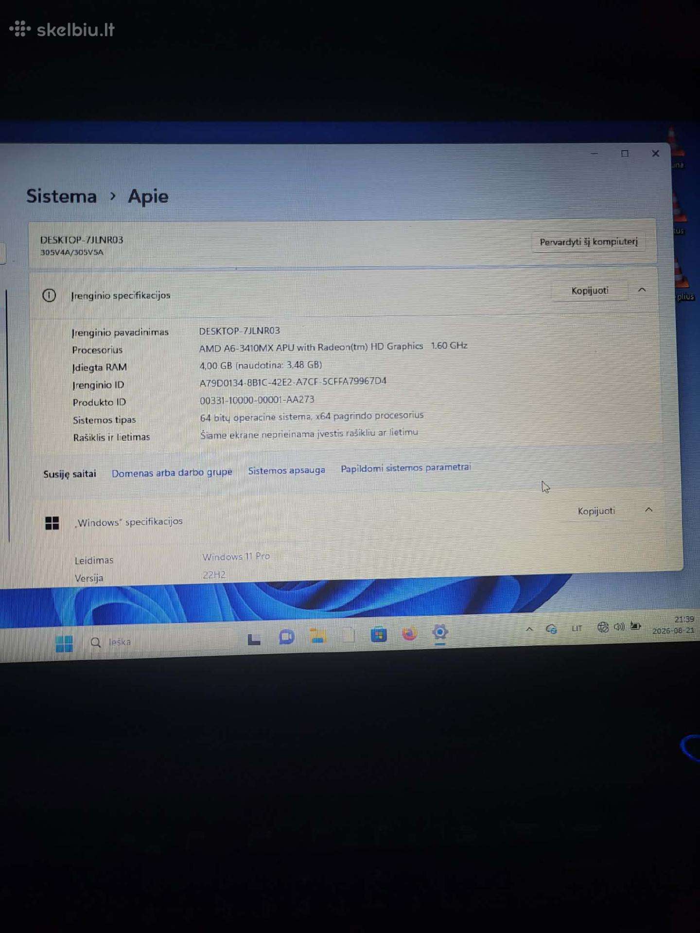 Geras Samsung laptopas darbui ar mokyklai