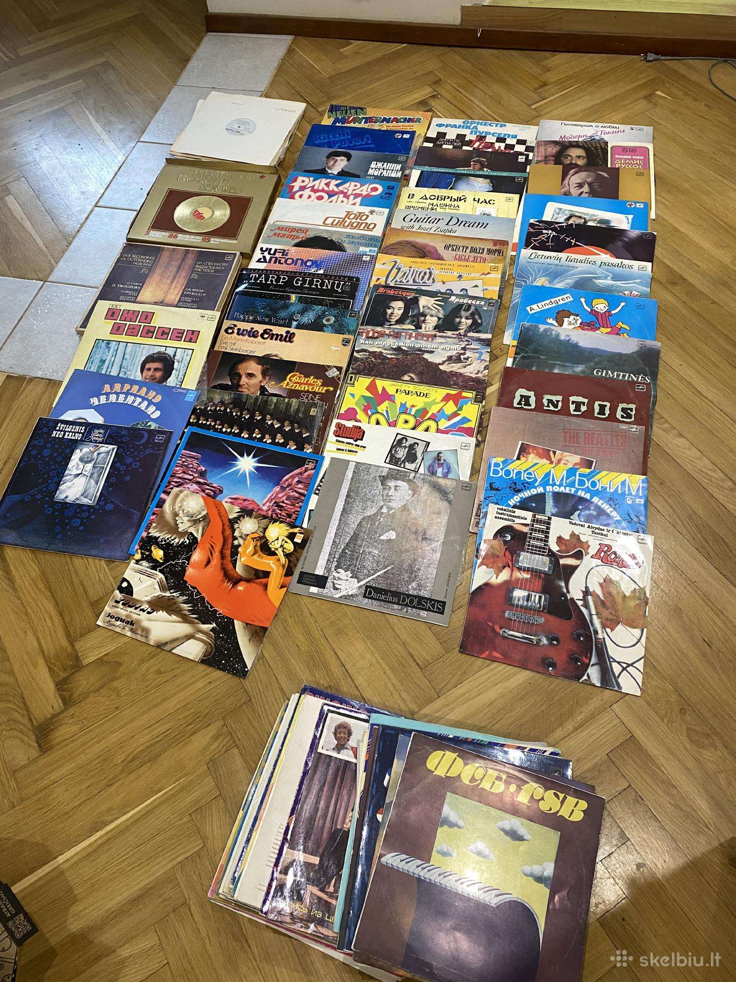 Vinilinės plokštelės apie 60 vnt.