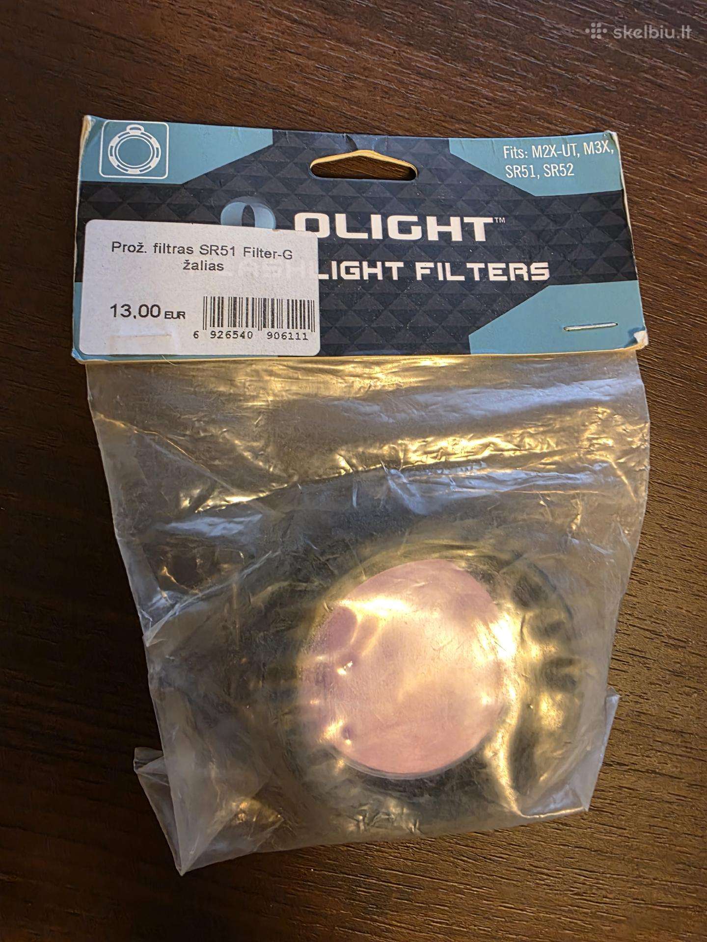 Prožektorių šviesos filtrai Olight