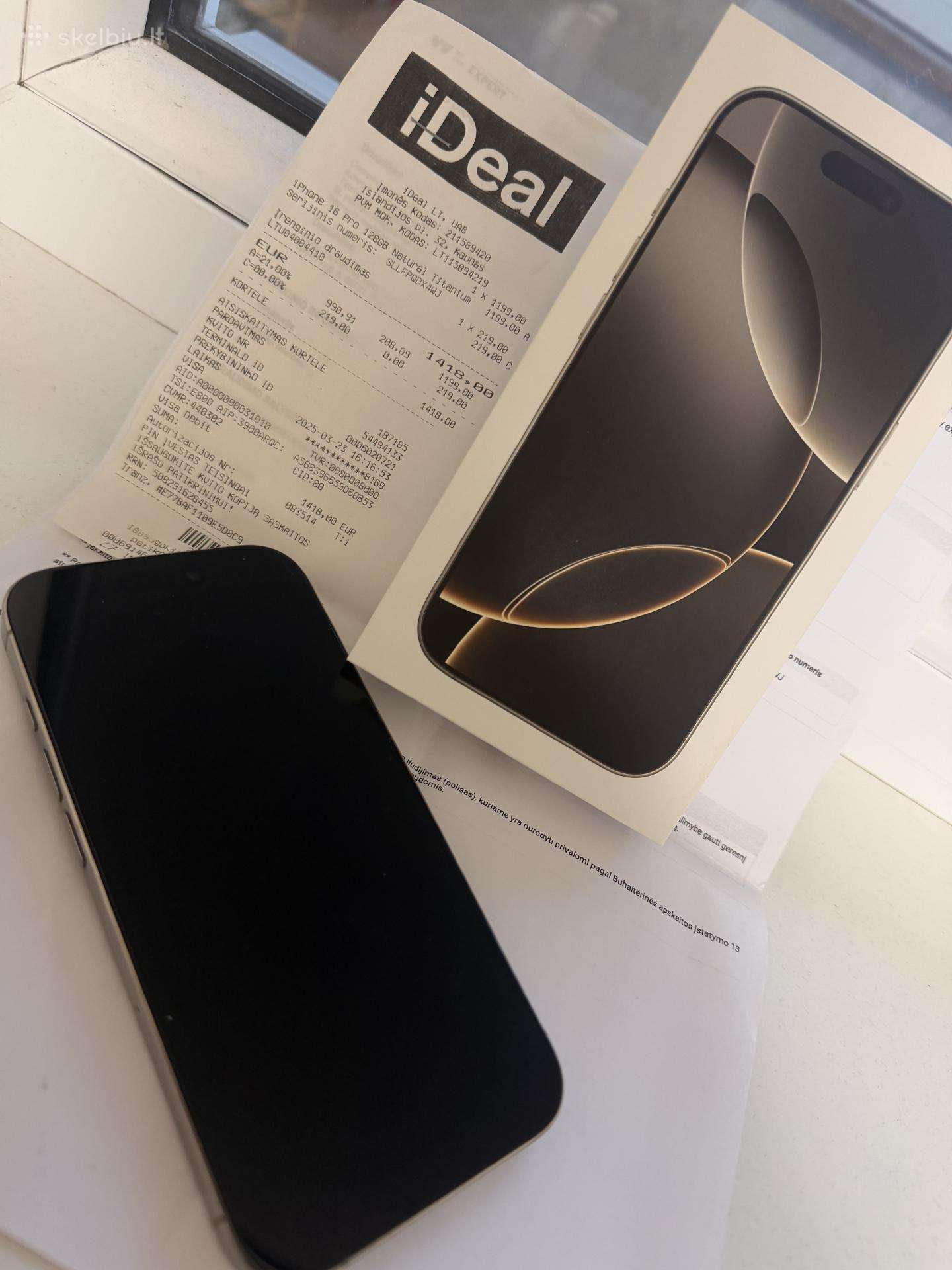 iPhone 16 Pro 128 GB – Titan
