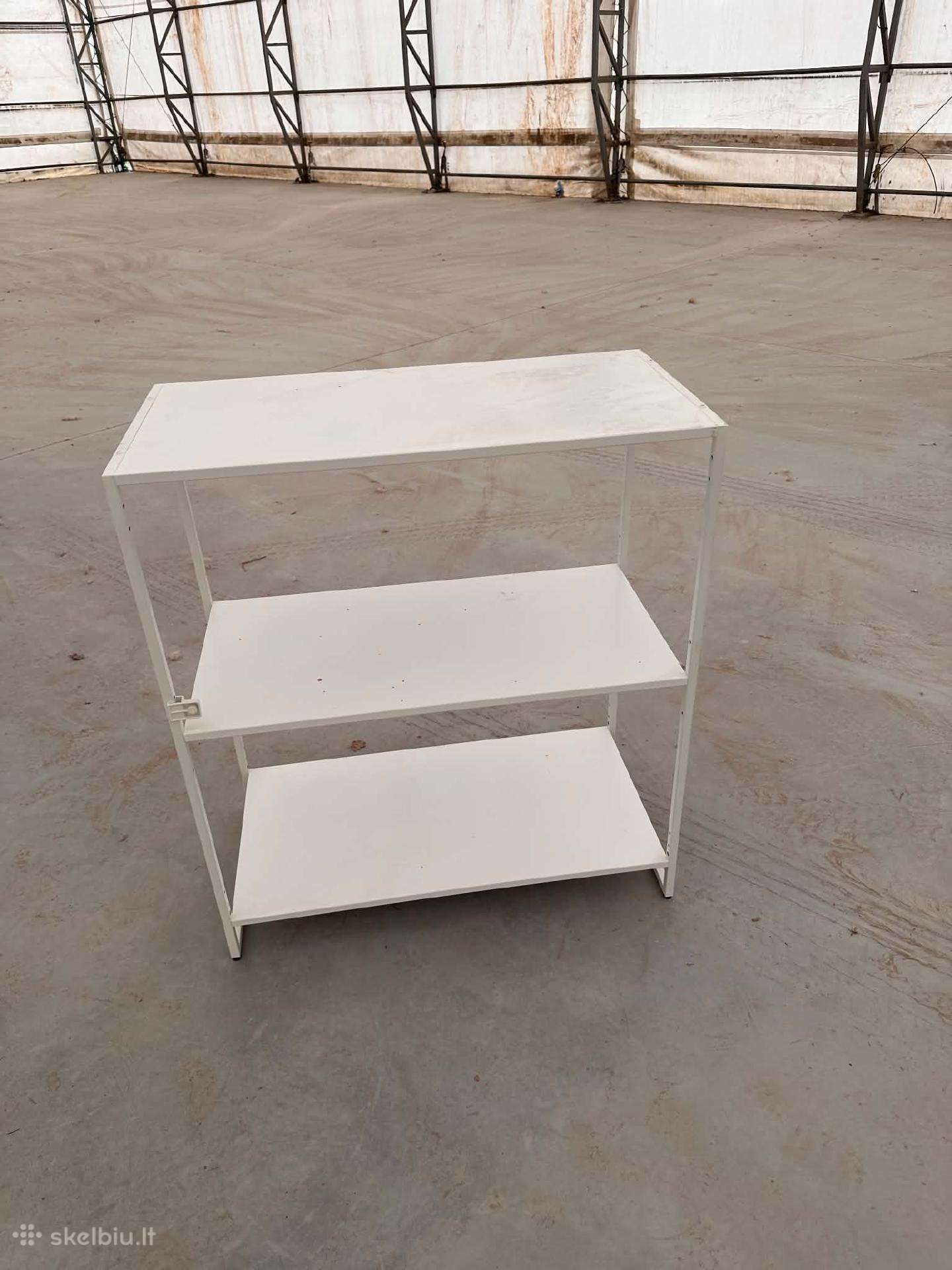 Metalinė lentyna 80x81 cm, balta