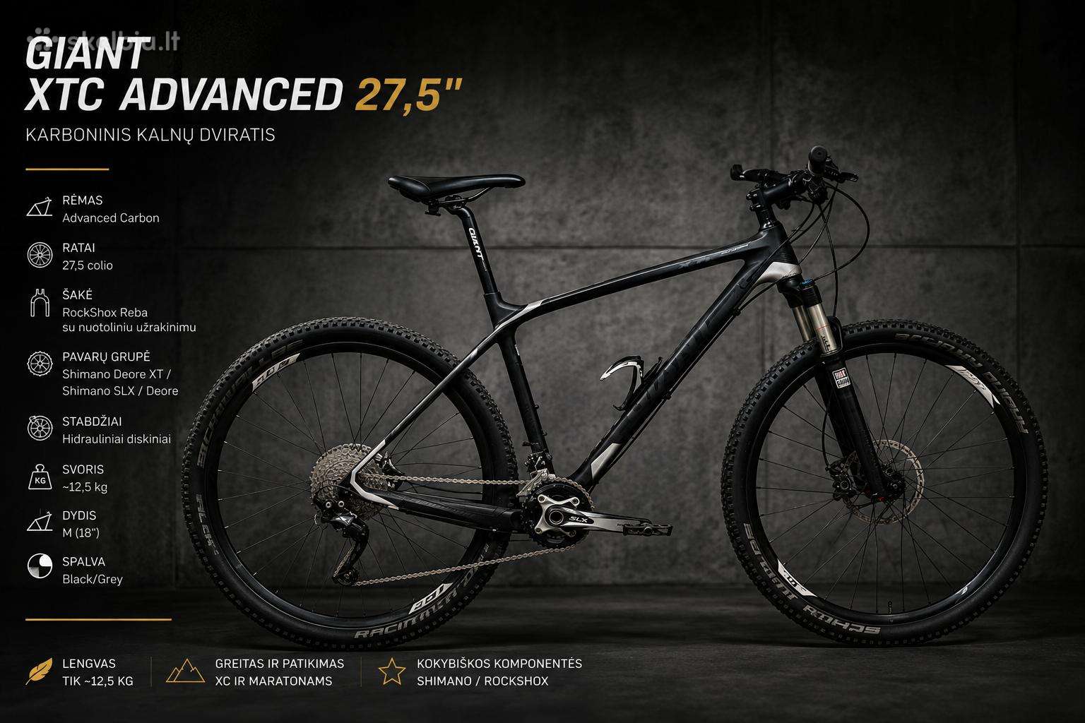 Giant XTC Advanced 27,5 – Karboninis MTB