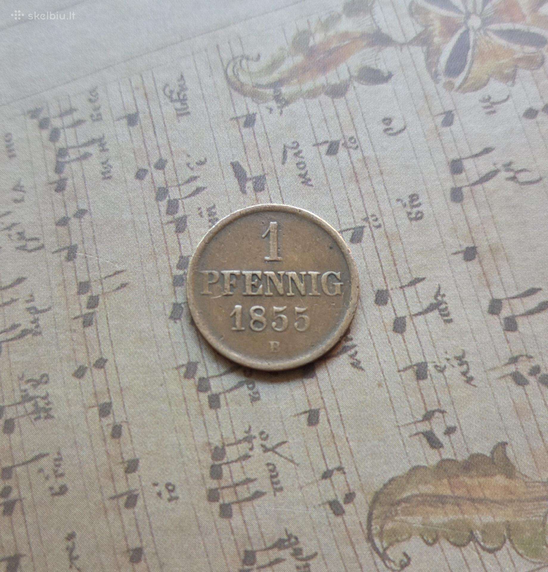 1 pfennig 1855 Braunschweig - Vokietija
