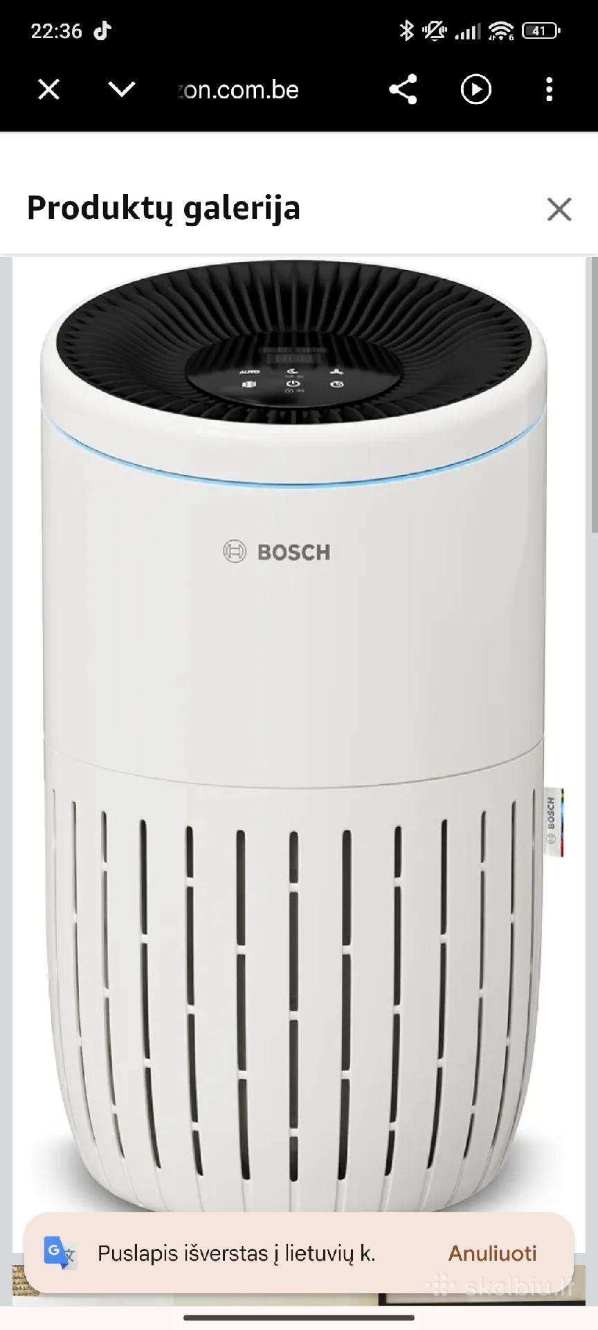 Oro valytuvas Bosch Air 4000