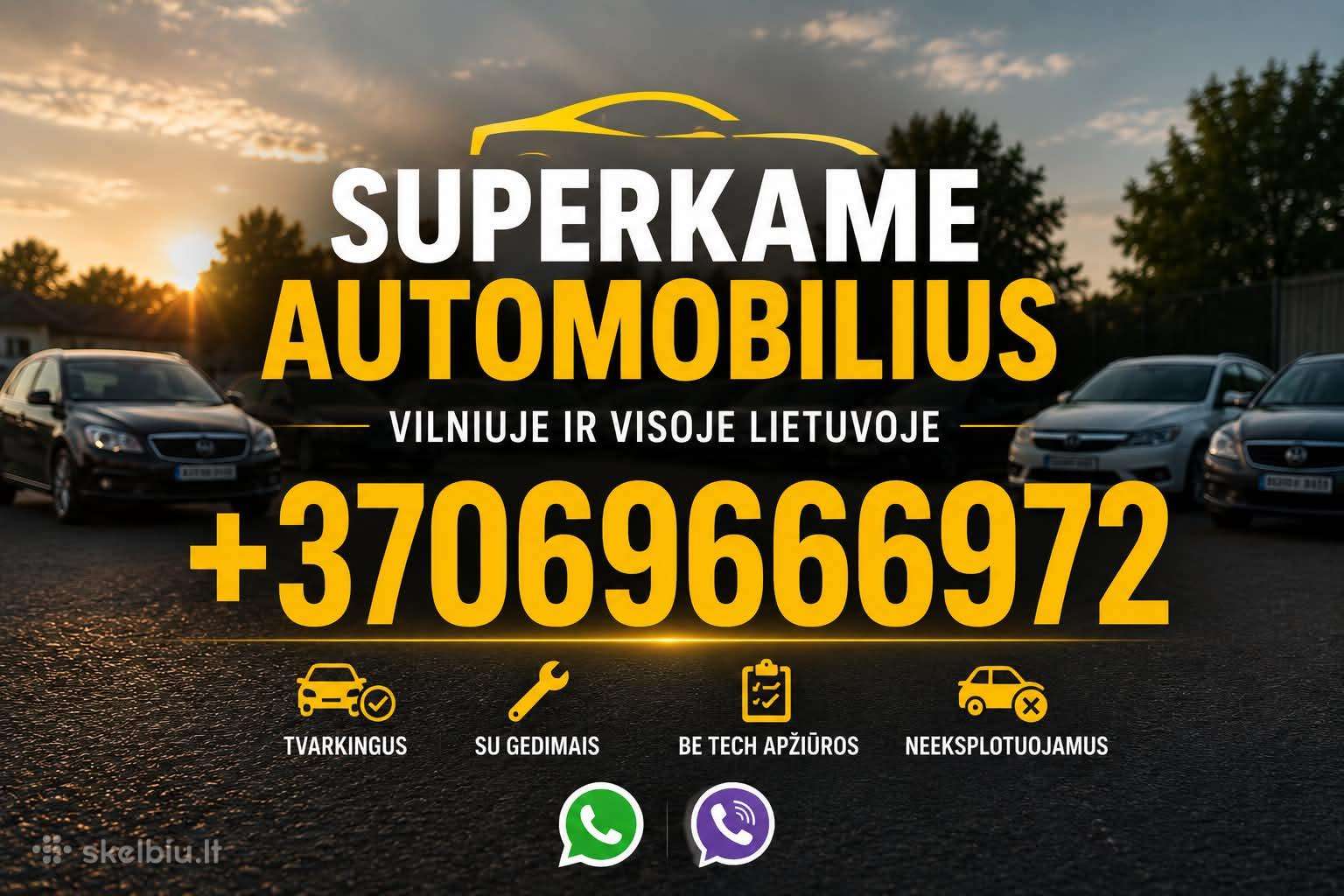 Greitai ir Brangiai Superkame Automobilius 24/7