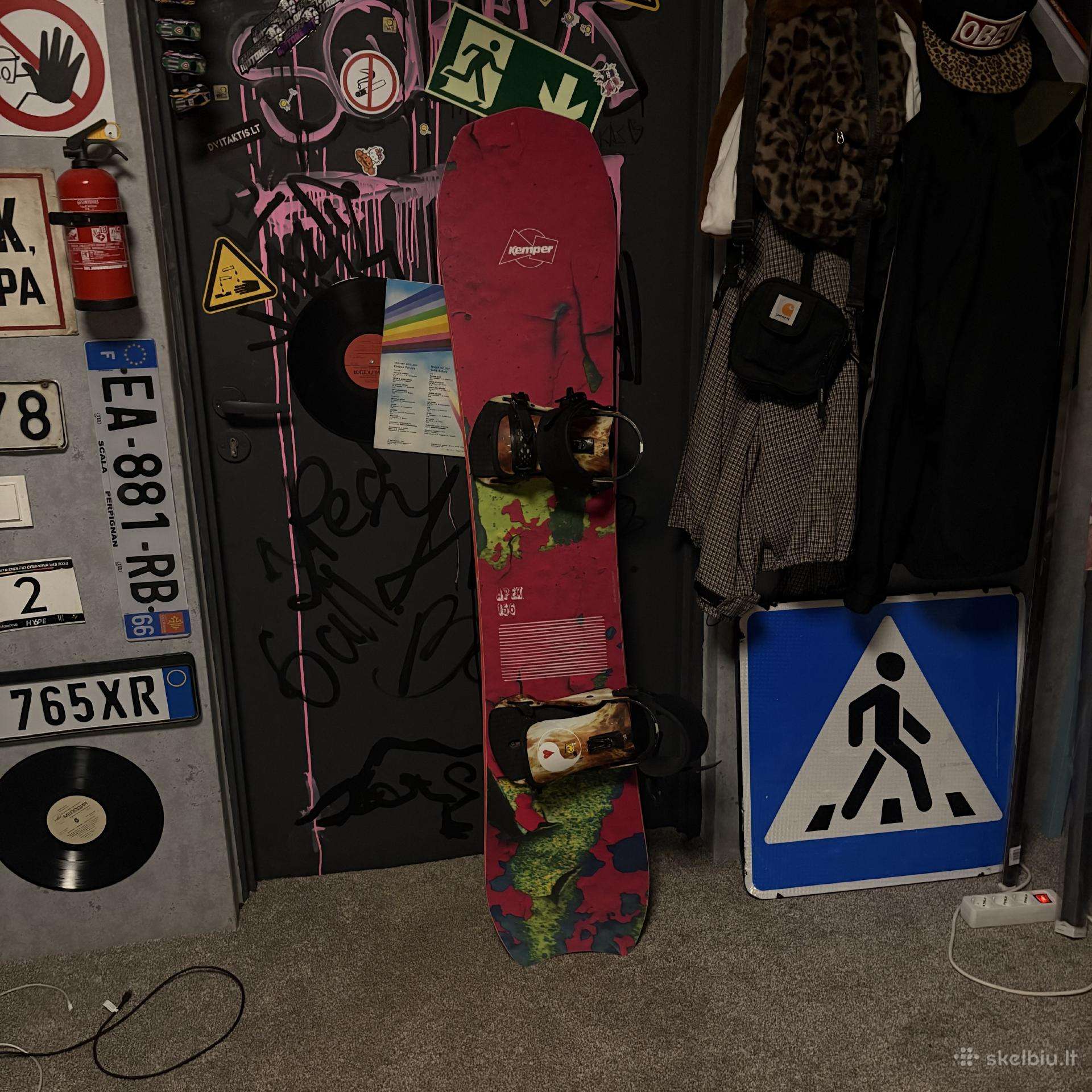 Kemper Apex snieglentė+union x Gnarly apkaustai