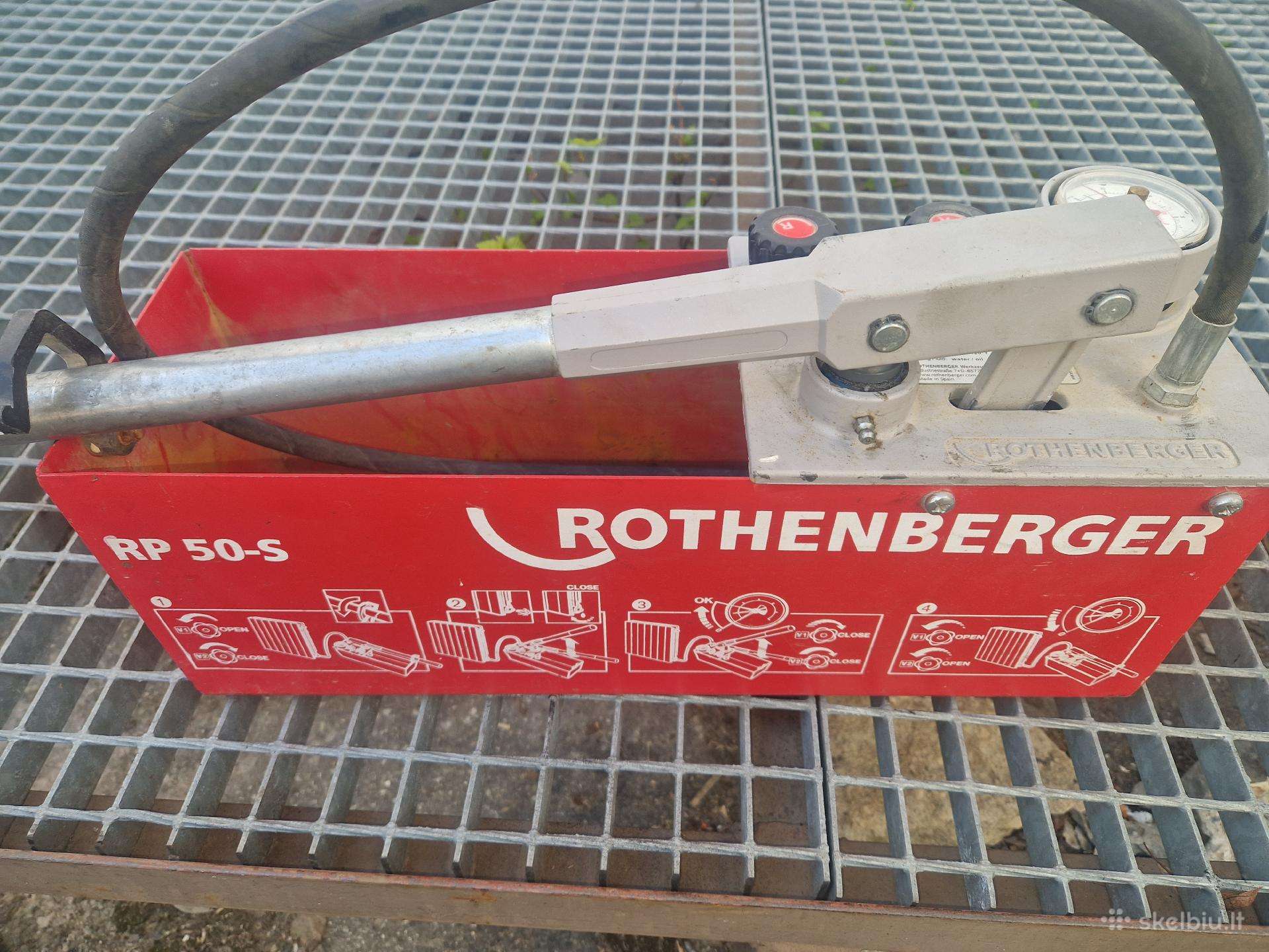 Hidraulinio testavimo pompa Rothenberger Rp 50-s