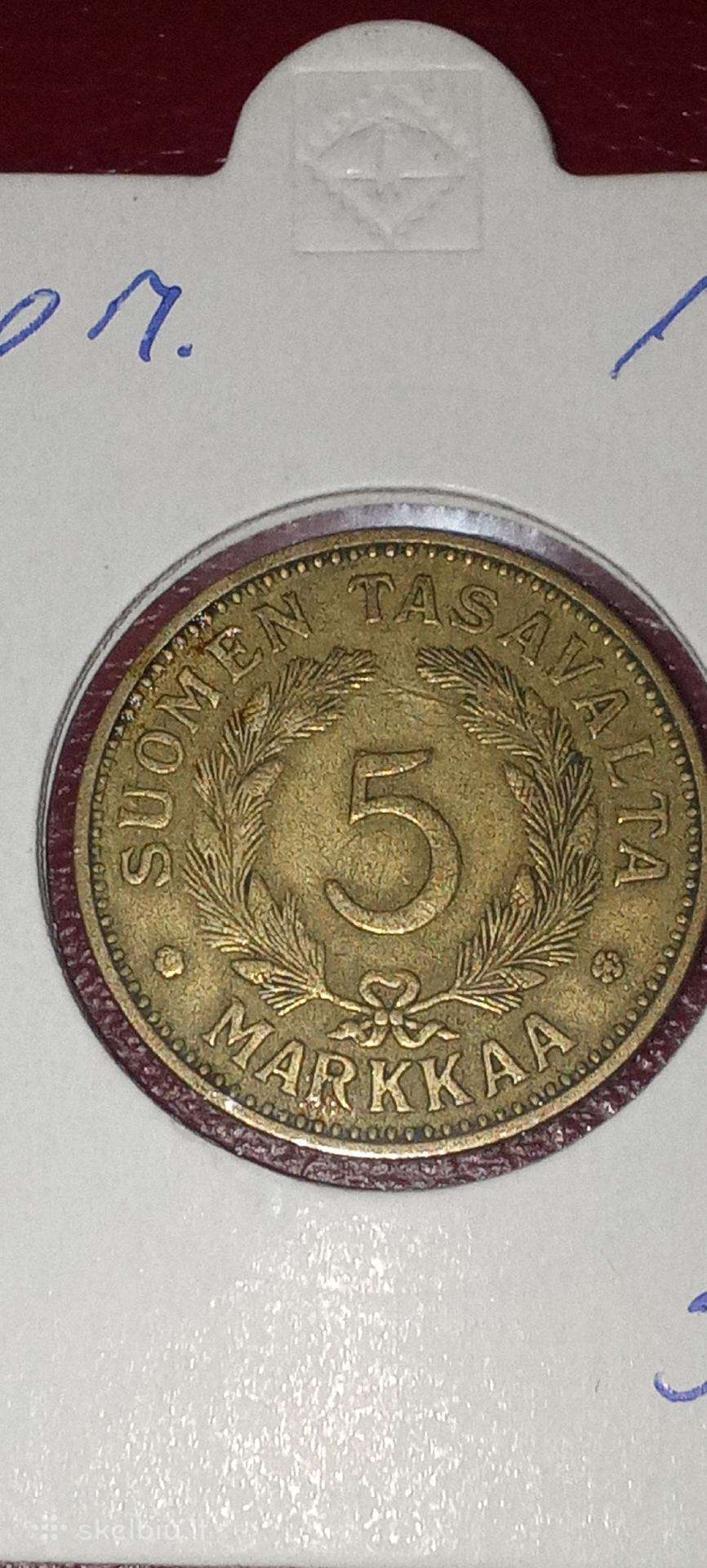 Suomija 5 markės 1938