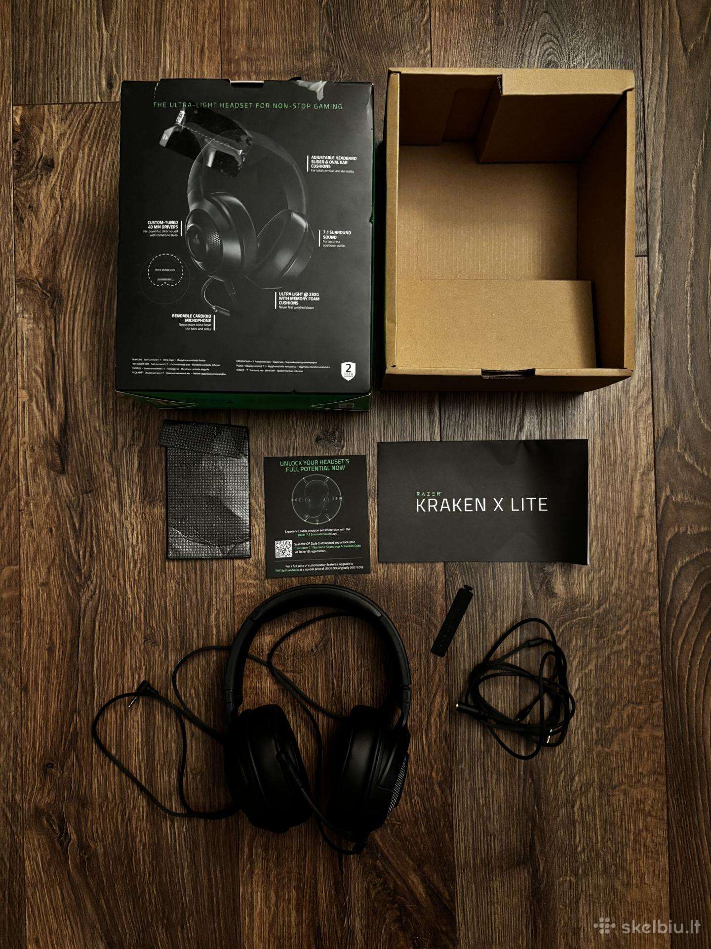 Razer Kraken X Lite ausinės