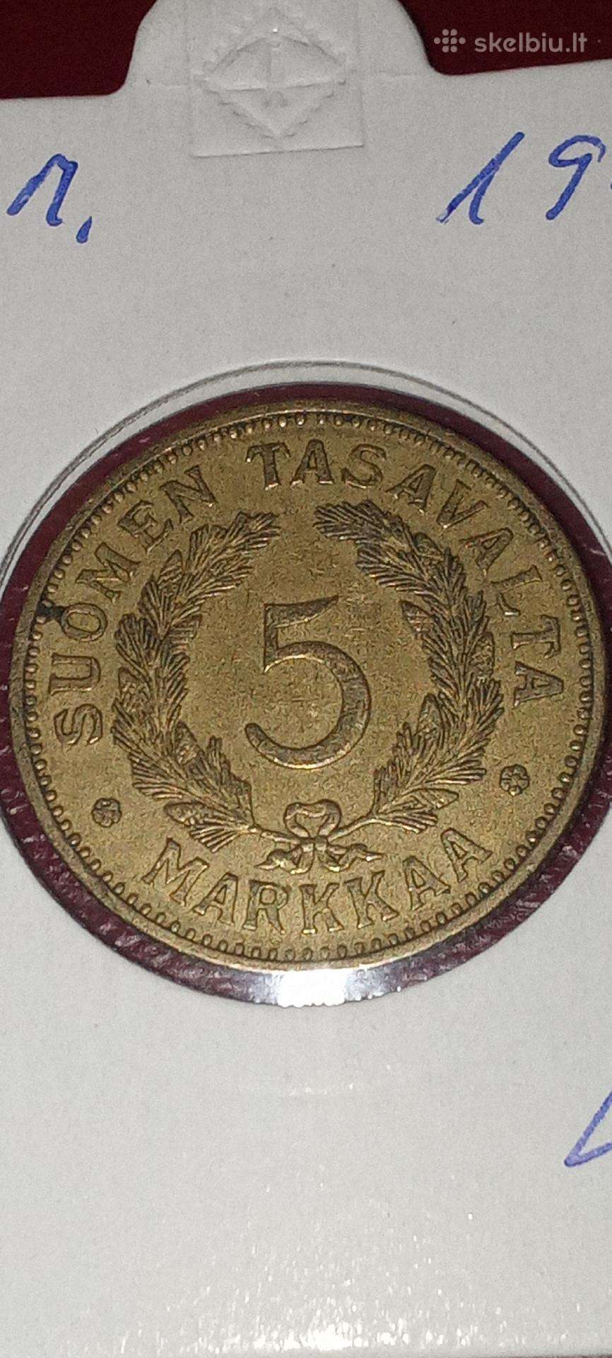Suomija 5 markės 1940