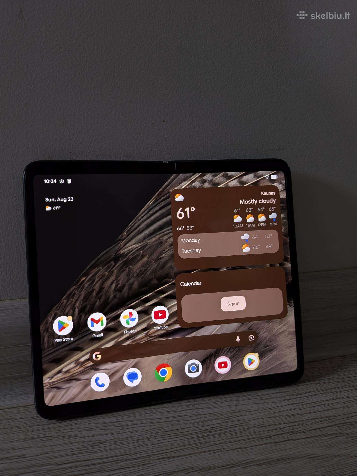 Pixel Fold 256gb juodas su dėklu