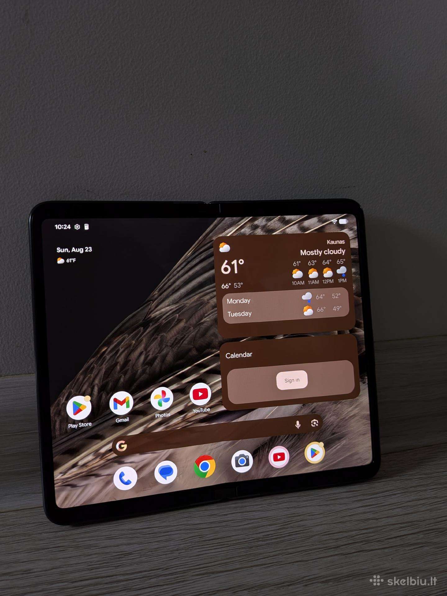Pixel Fold 256gb juodas su dėklu