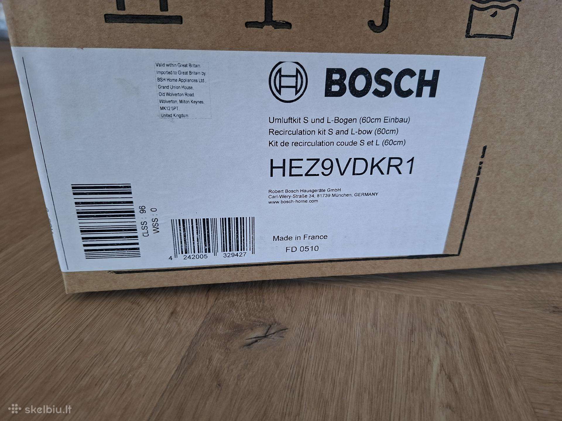 Recirkuliacijos rinkinys Bosch Hez9vdkr1