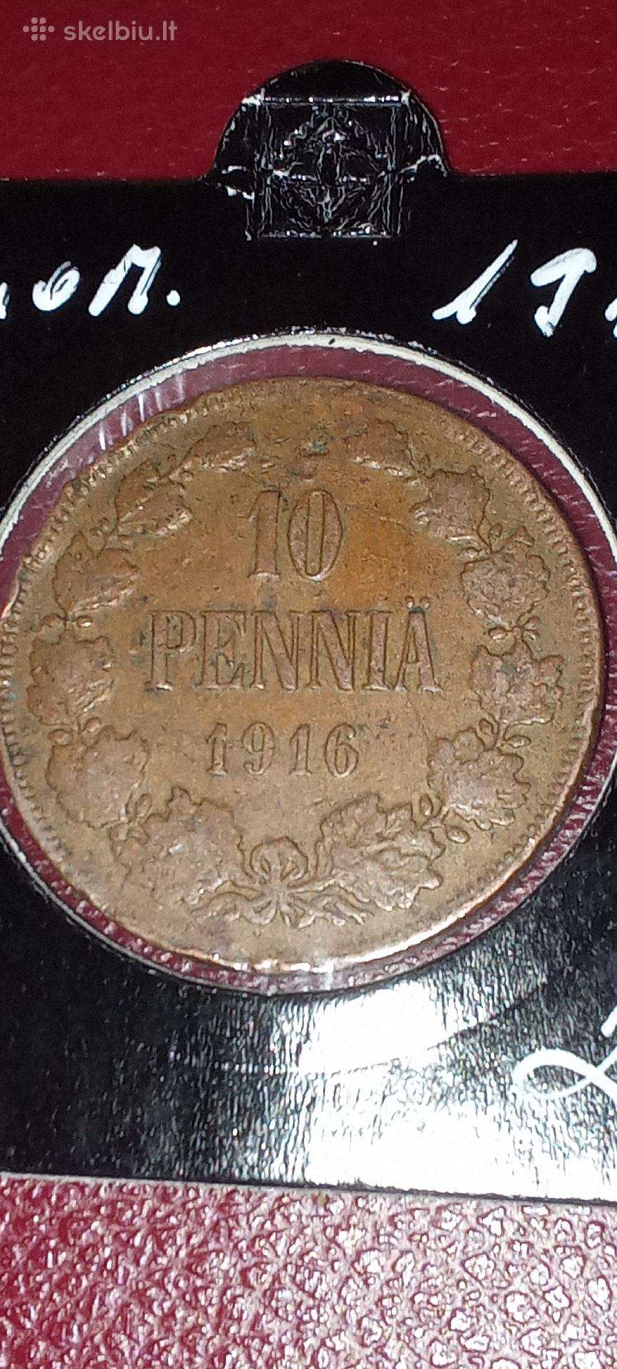 Suomija 10 pensų 1916