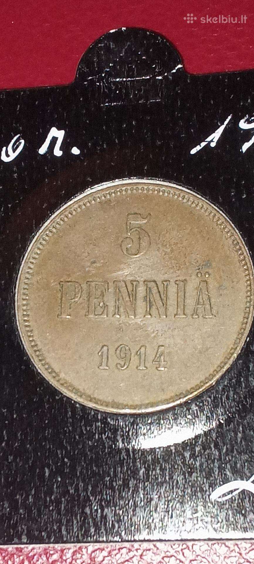Suomija 5 pensai 1914
