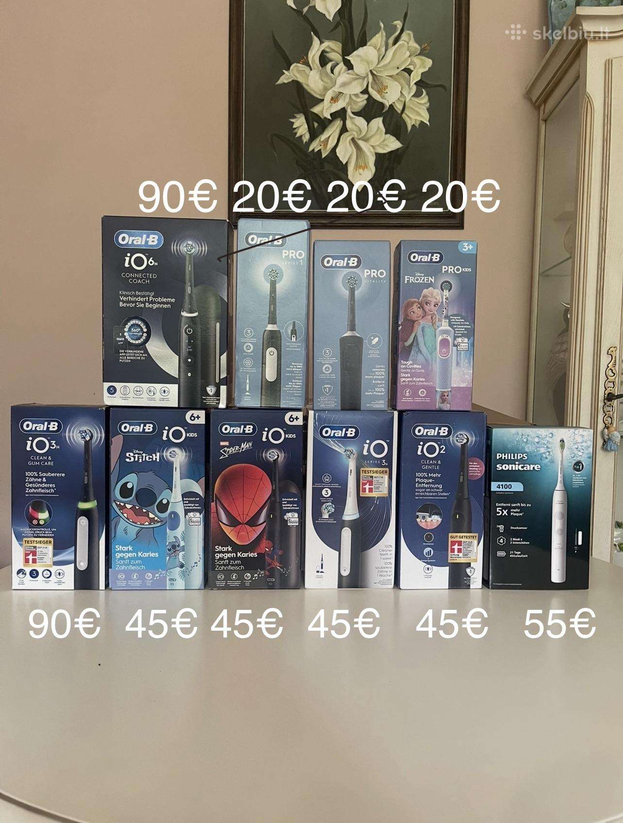 Nauji Elektriniai Dantu Šepetėliai