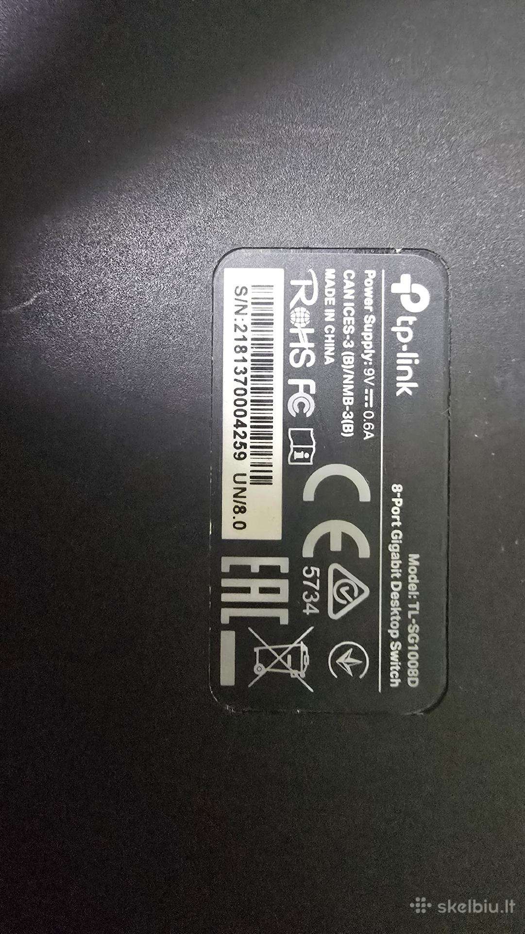 Parduodamas Switch Tl-sg1008d