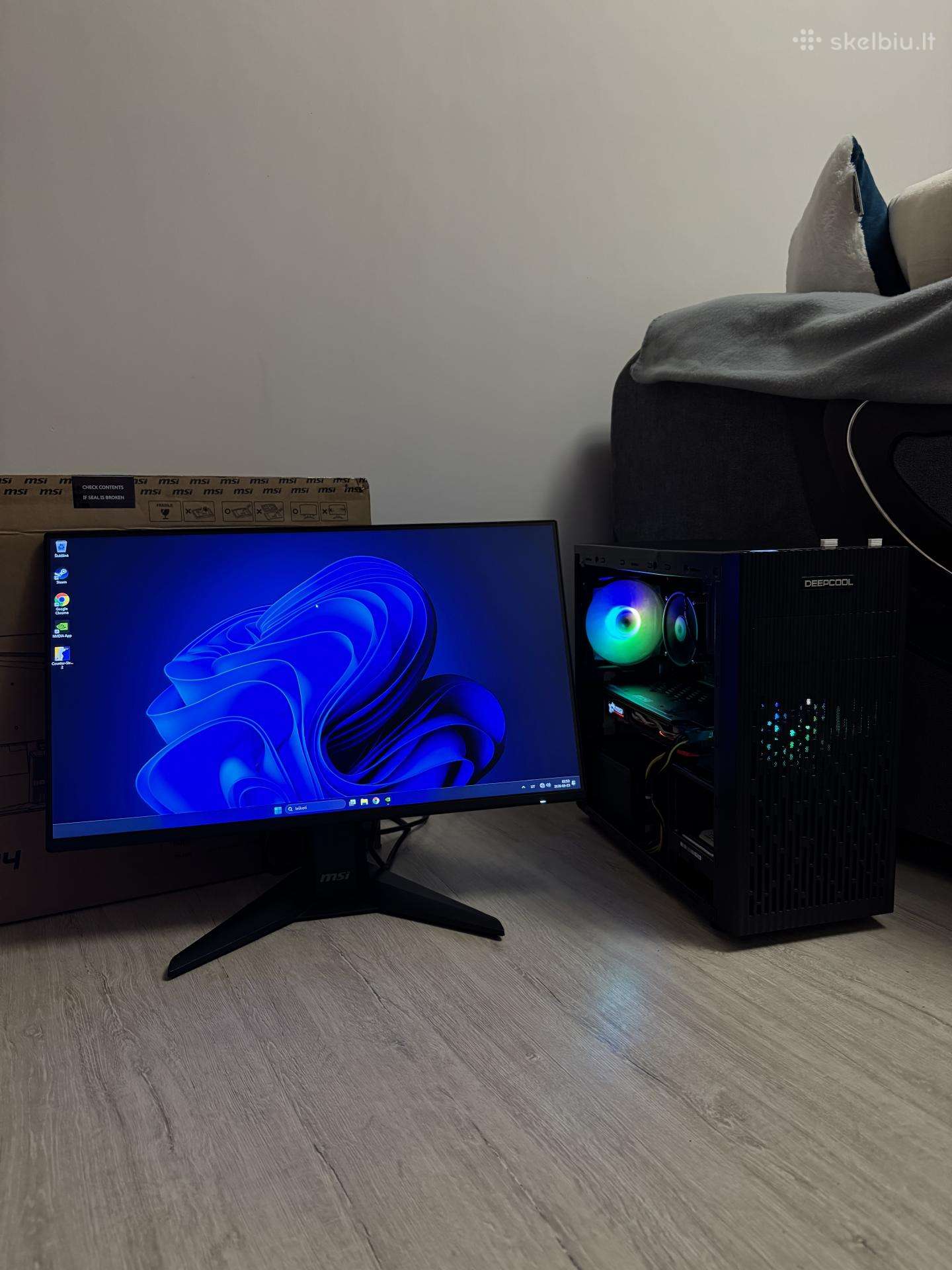 Žaidimų Pc + 144hz Msi ekranu i5 10400f + Gtx 1060